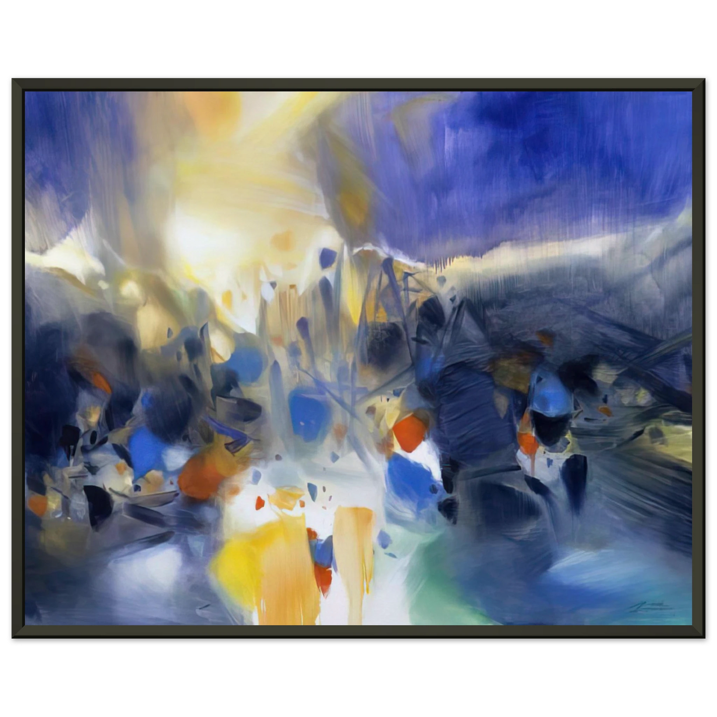 Chu teh Chun LA VIE QUI ANIME LES NUAGES 2006 Framed Art Print - Aluminum Frame - 70x100 cm / 28x40 inches