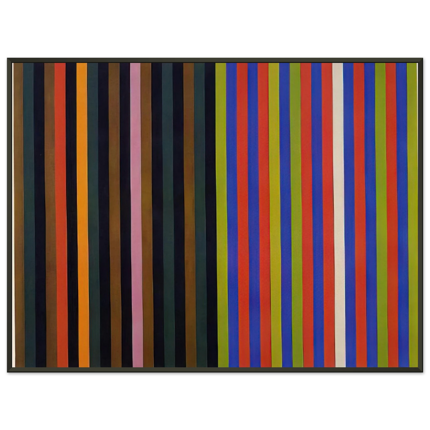 Gene Davis Yankee Doodle 1966 Framed Art Print - Aluminum Frame - 60x80 cm / 24x32 inches