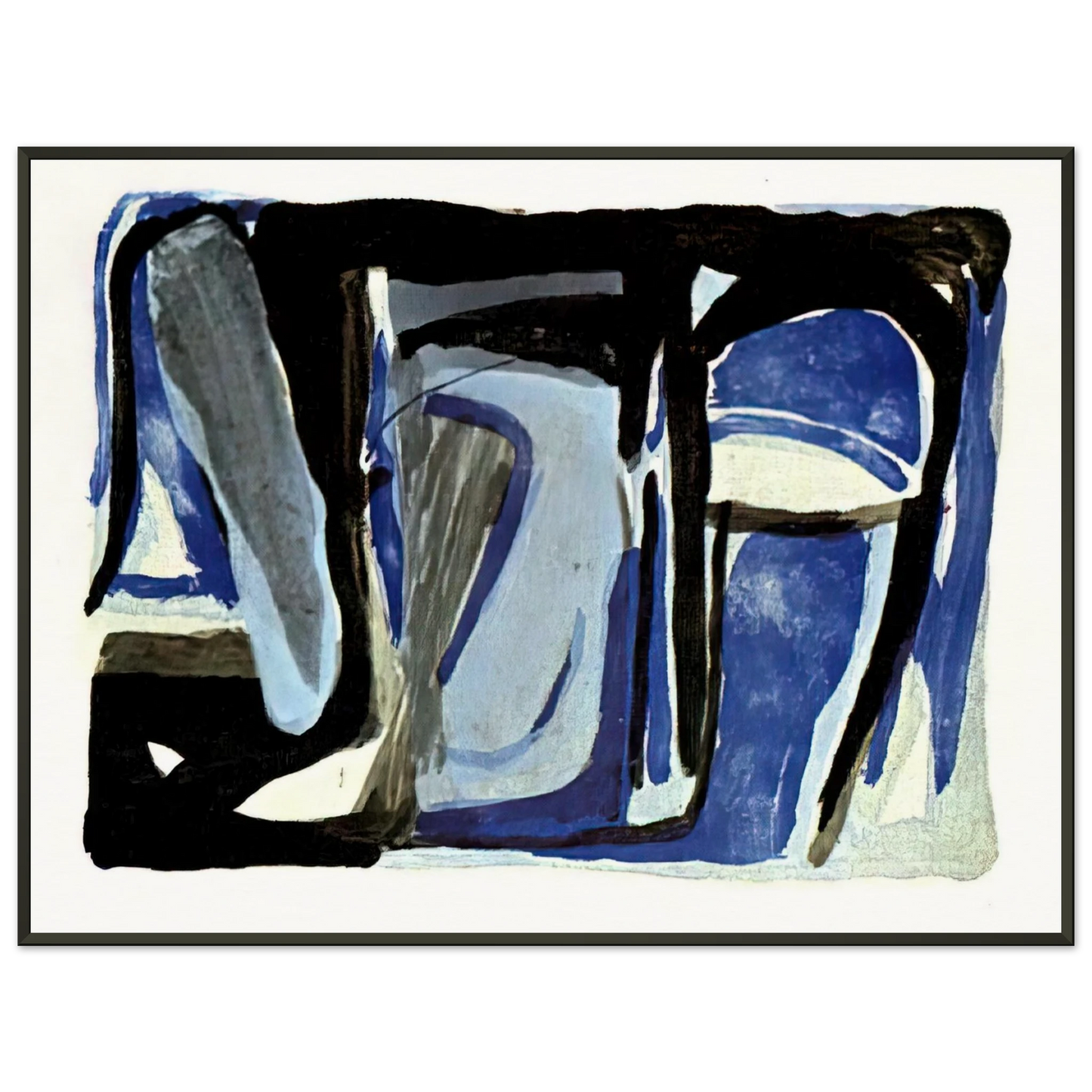 Bram van Velde Souvenir Duthuit 1975 Framed Art Print - Aluminum Frame - 60x80 cm / 24x32 inches