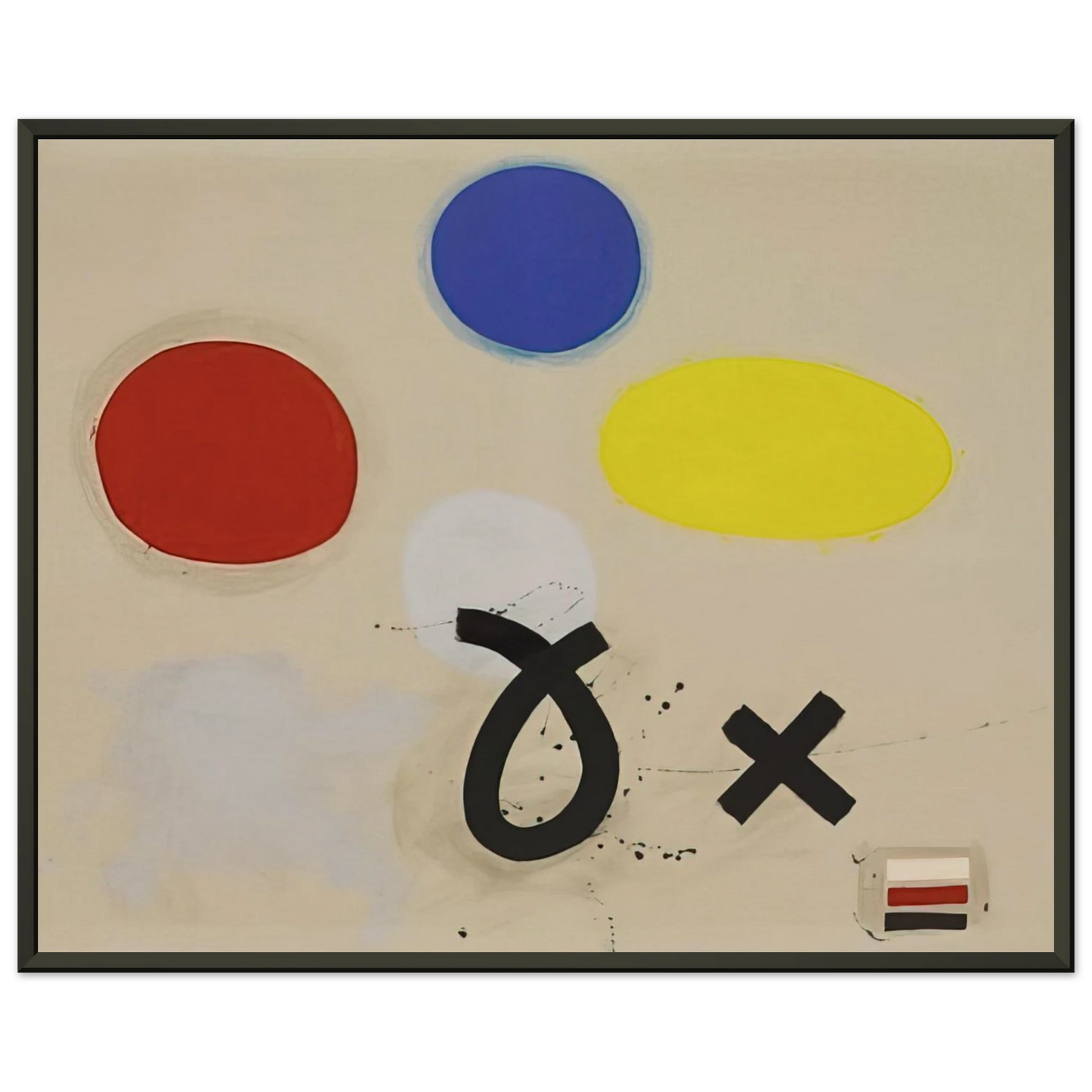 Adolph Gottlieb Open and Closed 1970 Framed Art Print - Aluminum Frame - 60x80 cm / 24x32 inches