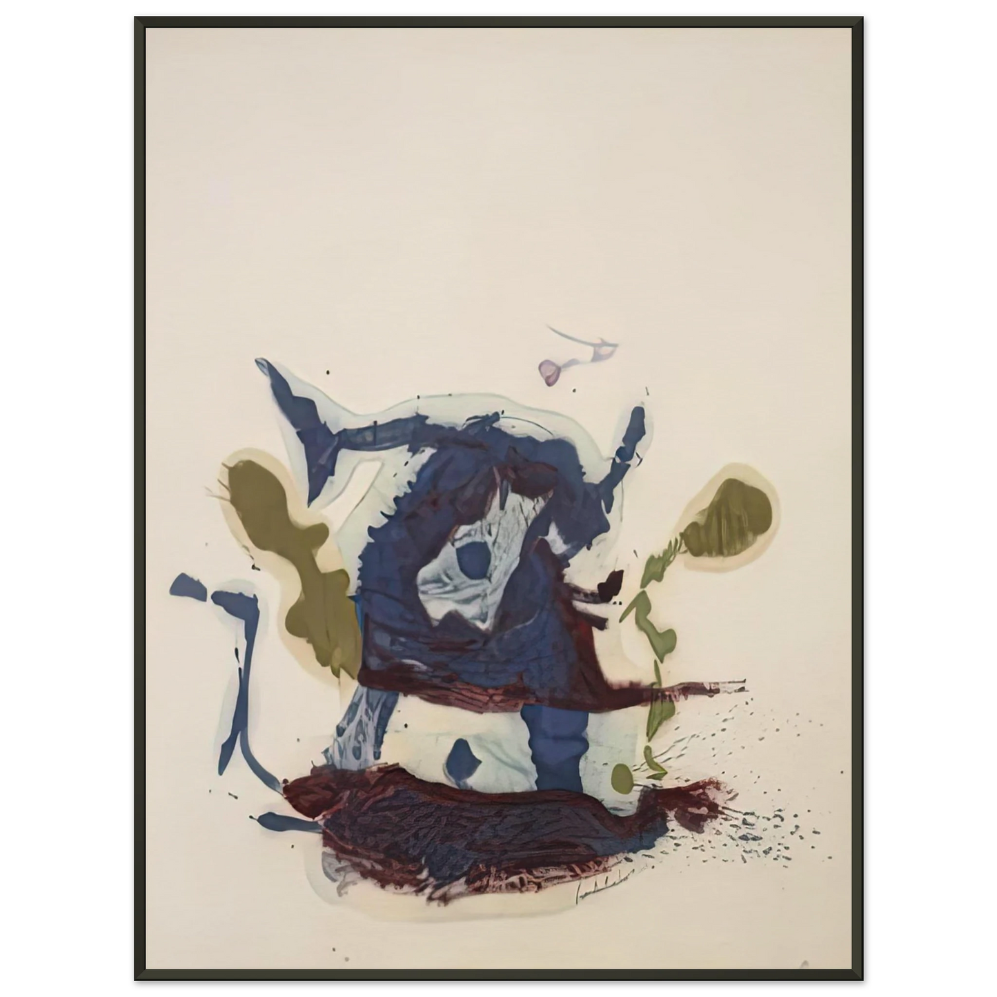 Helen Frankenthaler Vessel 1961 Framed Art Print - Aluminum Frame - 40x50 cm / 16x20 inches
