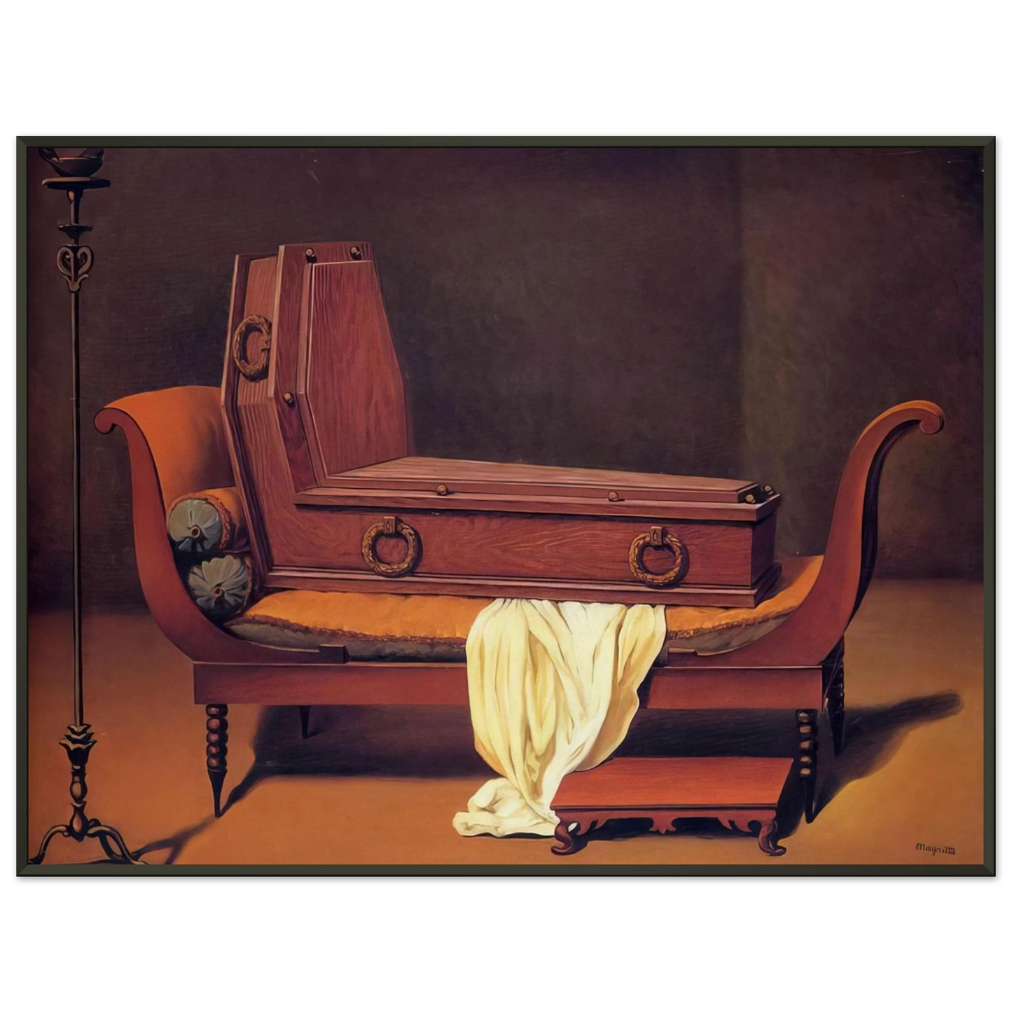 Rene Magritte PERSPECTIVE MADAME RECAMIER BY DAVID 1949 Framed Art Print - Aluminum Frame - 60x80 cm / 24x32 inches