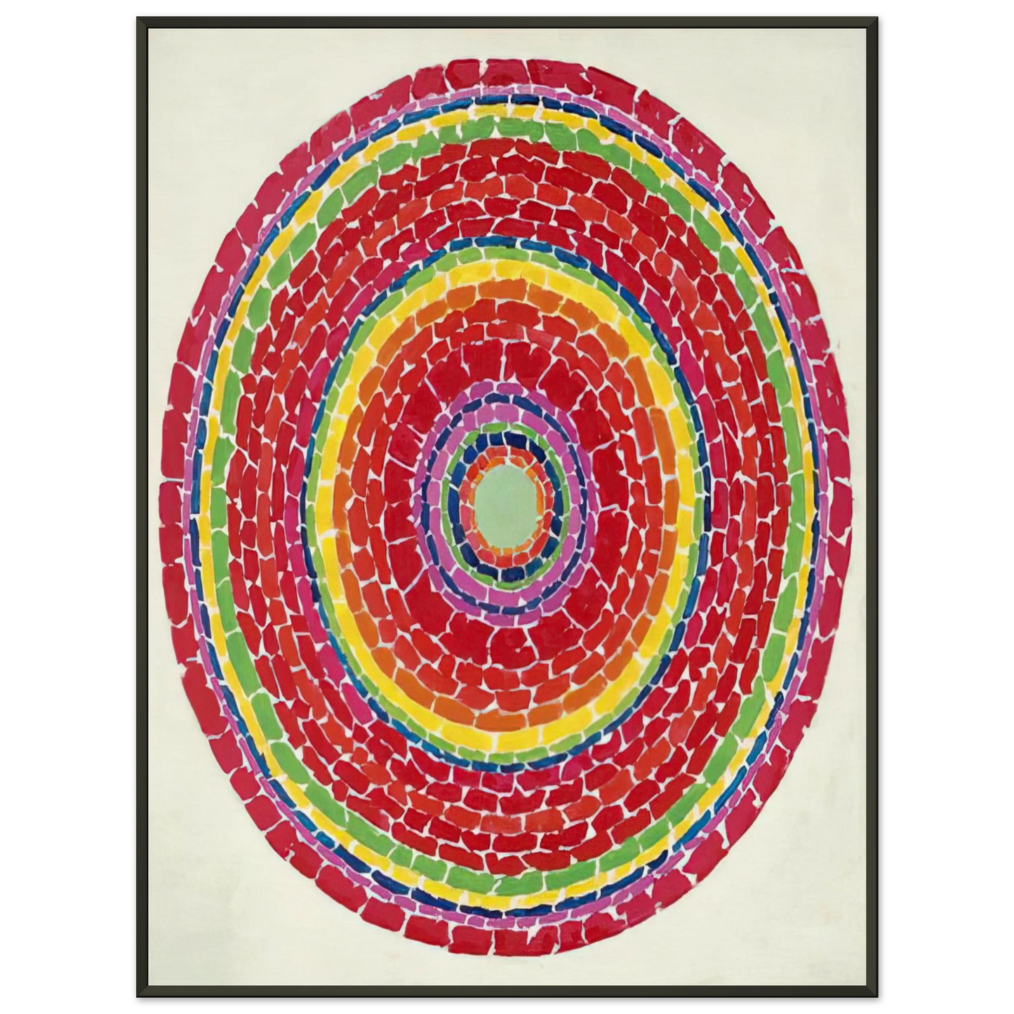 Alma Woodsey Thomas SPRINGTIME IN WASHINGTON 1971 Framed Art Print - Aluminum Frame - 60x80 cm / 24x32 inches