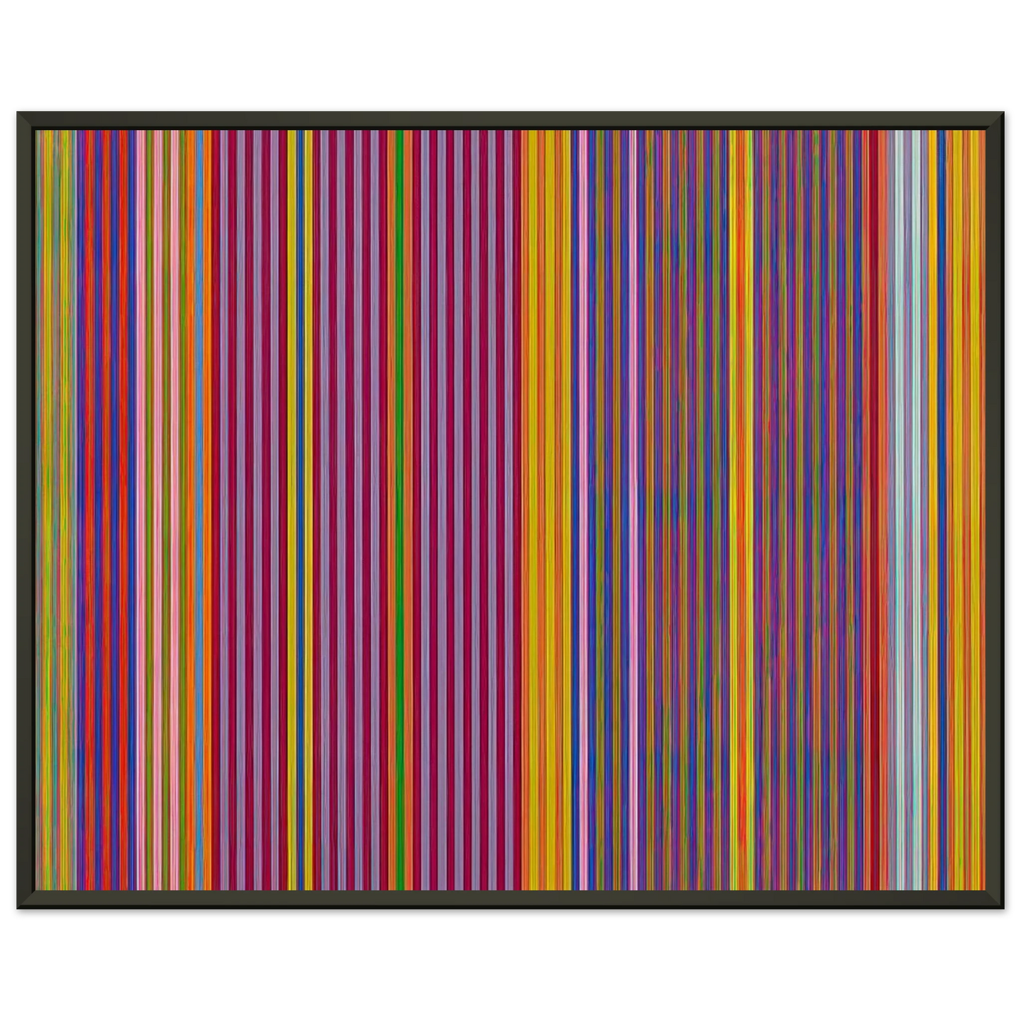 Gene Davis Tarzan Series I 1969 Framed Art Print - Aluminum Frame - 60x80 cm / 24x32 inches