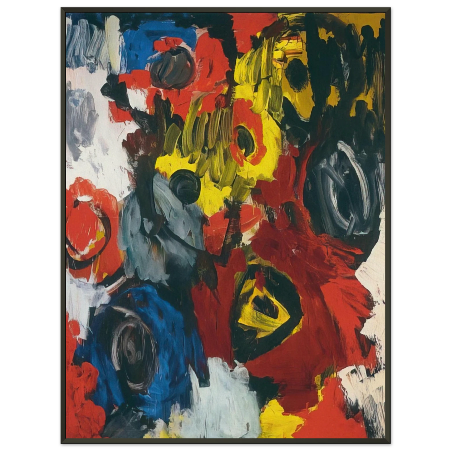 Ernst Wilhelm Nay Furioso 1963 Framed Art Print - Aluminum Frame - 40x50 cm / 16x20 inches