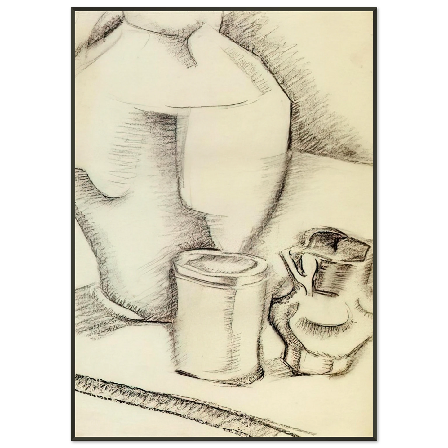 Juan Gris  STILL LIFE WITH GOBLET Framed Art Print  - Aluminum Frame - 21x29.7 cm / 8x12"