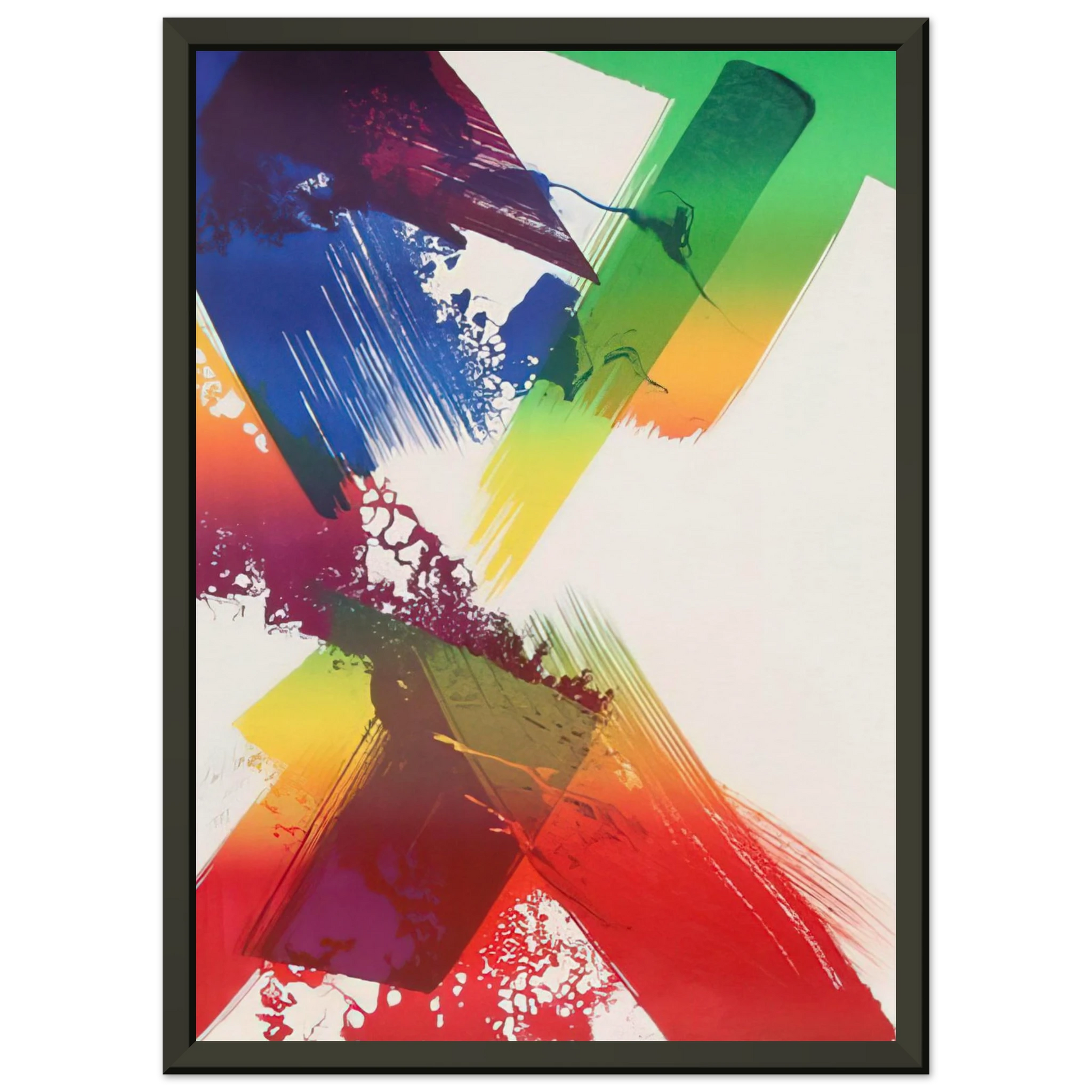 Paul Jenkins  Untitled  1983 Framed Art Print  - Aluminum Frame - 70x100 cm / 28x40 inches