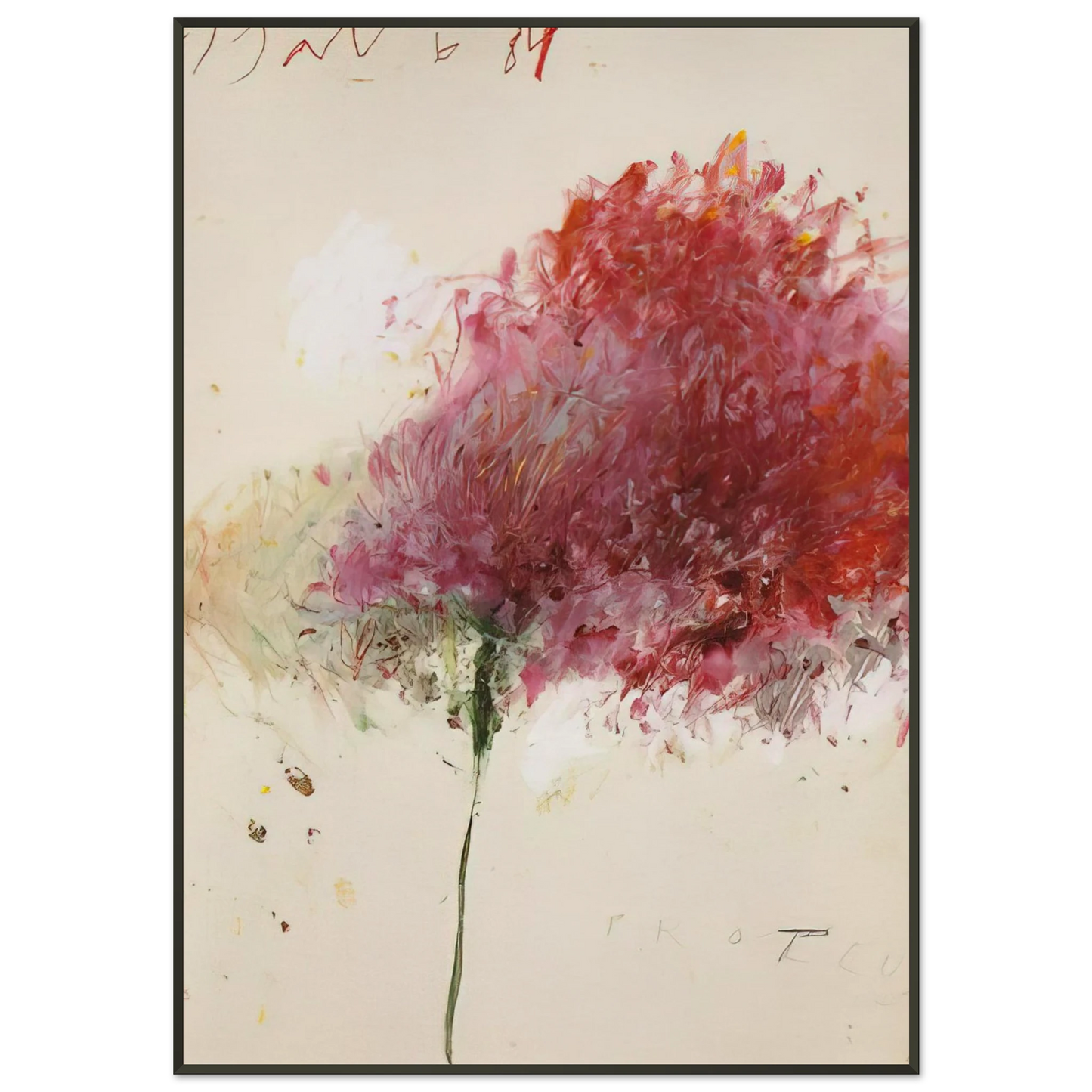 Cy Twombly Proteus Framed Art Print - Aluminum Frame - 21x29.7 cm / 8x12"