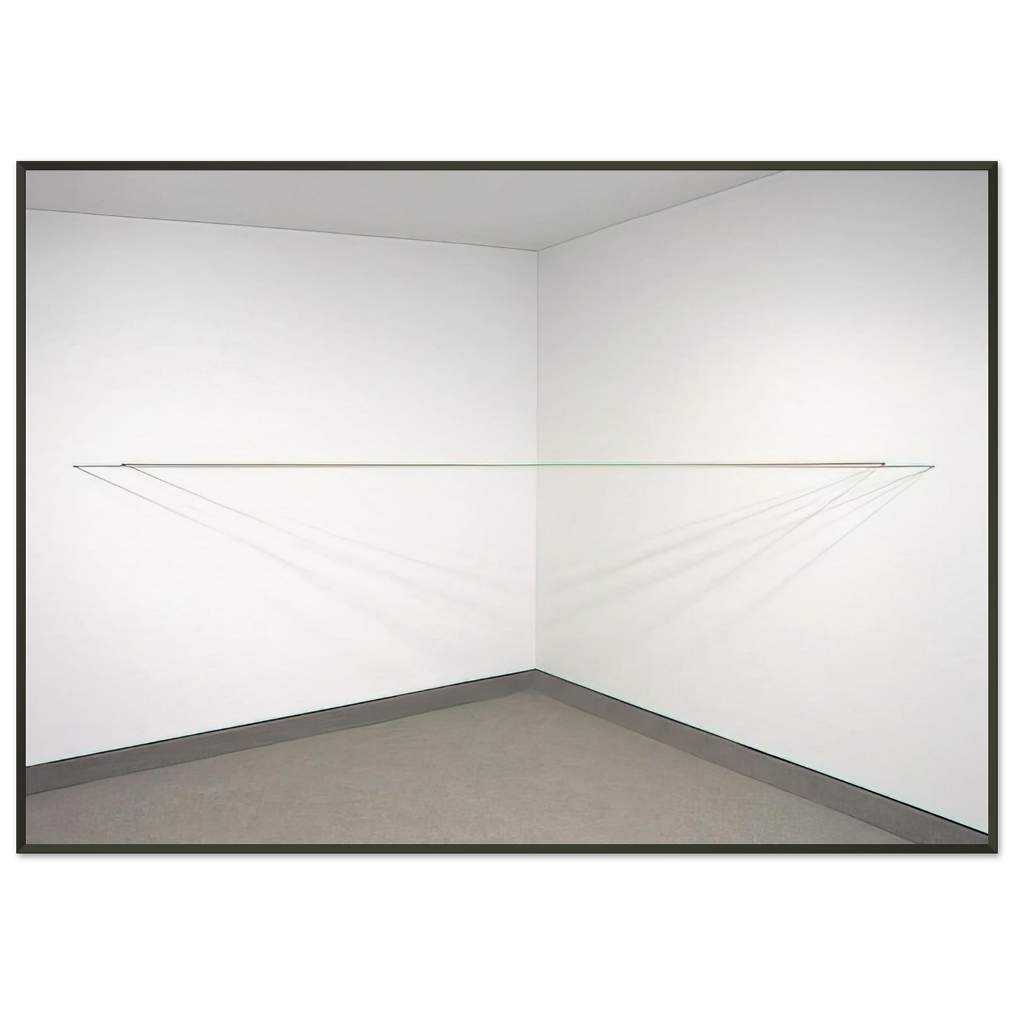 Fred Sandback Untitled 1972 Framed Art Print - Aluminum Frame - 21x29.7 cm / 8x12"
