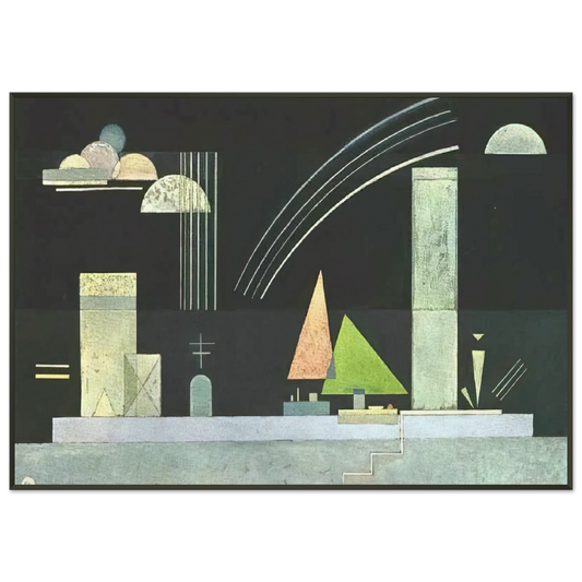 Wassily Kandinsky  AT REST Framed Art Print  - Aluminum Frame - 21x29.7 cm / 8x12"