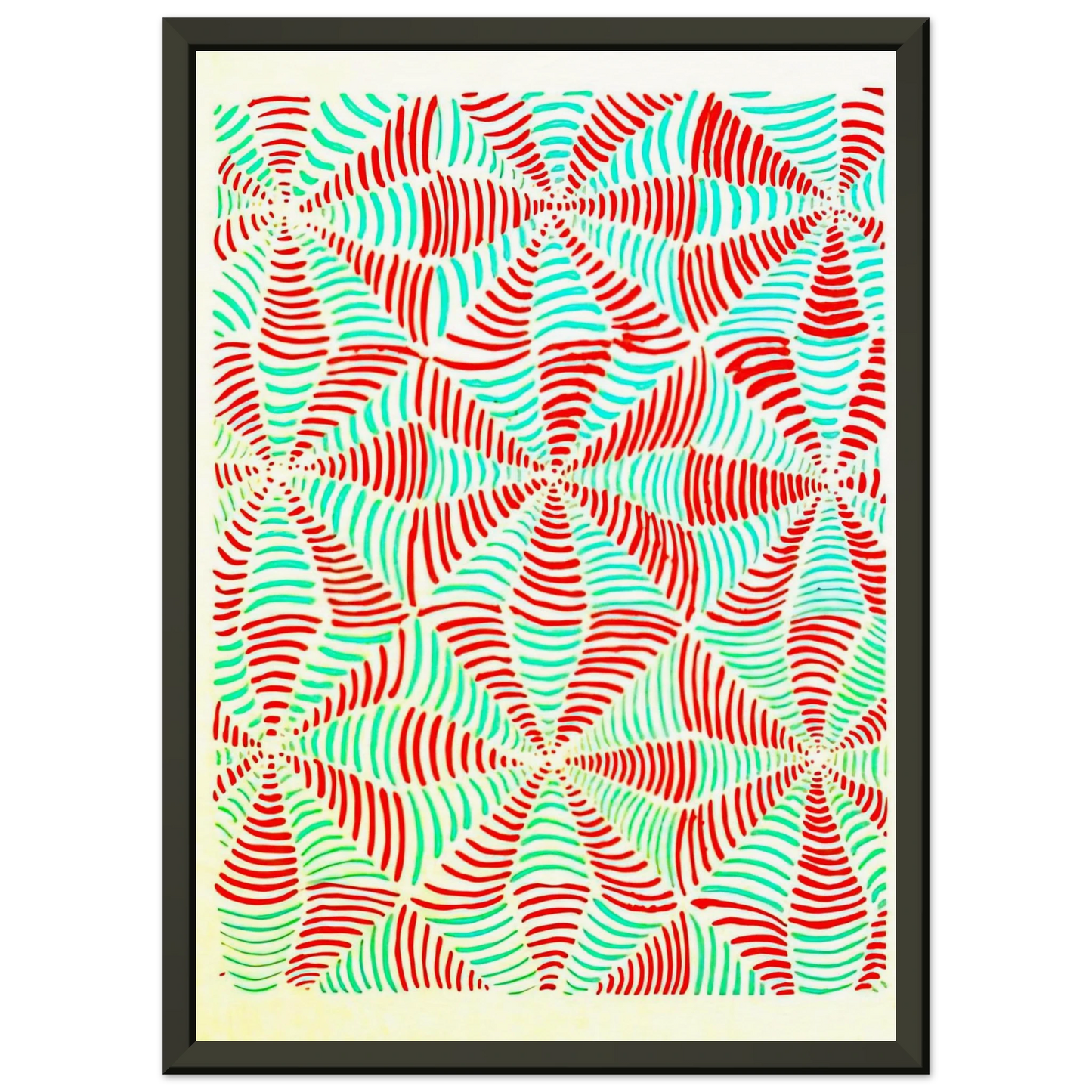 Sonia Delaunay COMPOSITION 16 Framed Art Print - Aluminum Frame - 70x100 cm / 28x40 inches