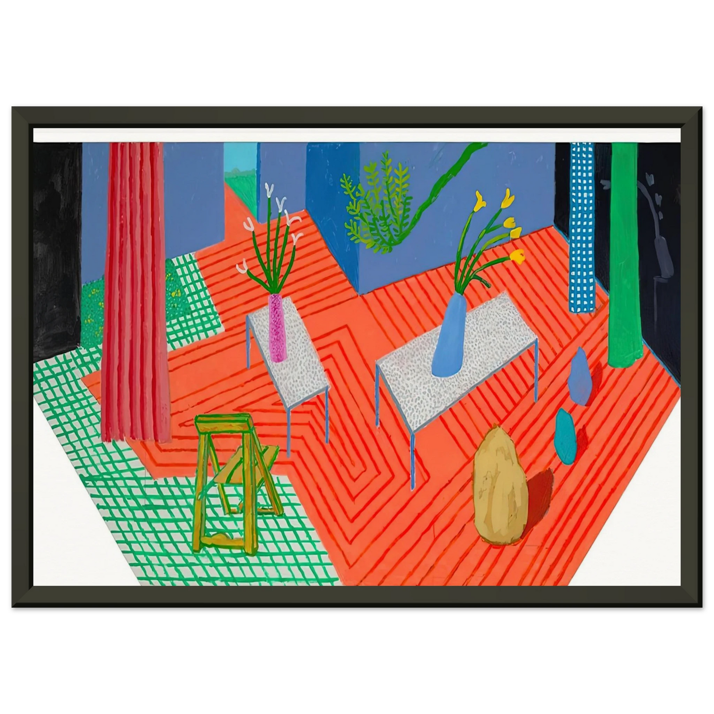 David Hockney David Hockney Framed Art Print - Aluminum Frame - 70x100 cm / 28x40 inches