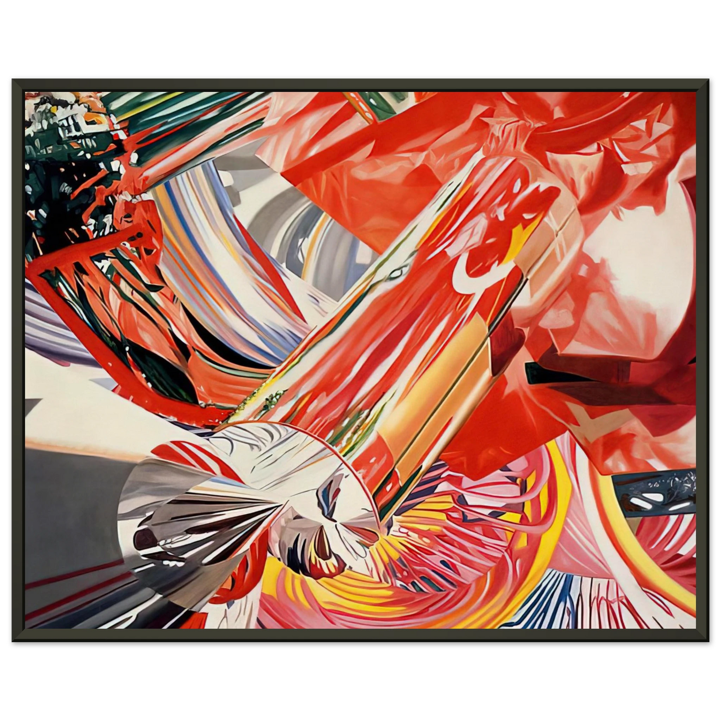 James Rosenquist Hitchhiker Speed of Light Framed Art Print - Aluminum Frame - 60x80 cm / 24x32 inches