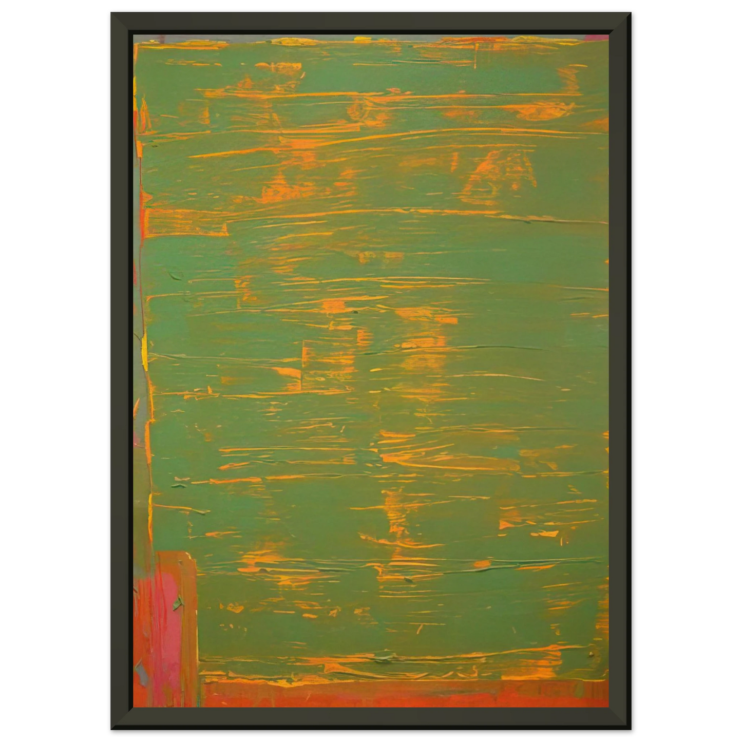 John Hoyland 22874 1974 Framed Art Print - Aluminum Frame - 60x80 cm / 24x32 inches