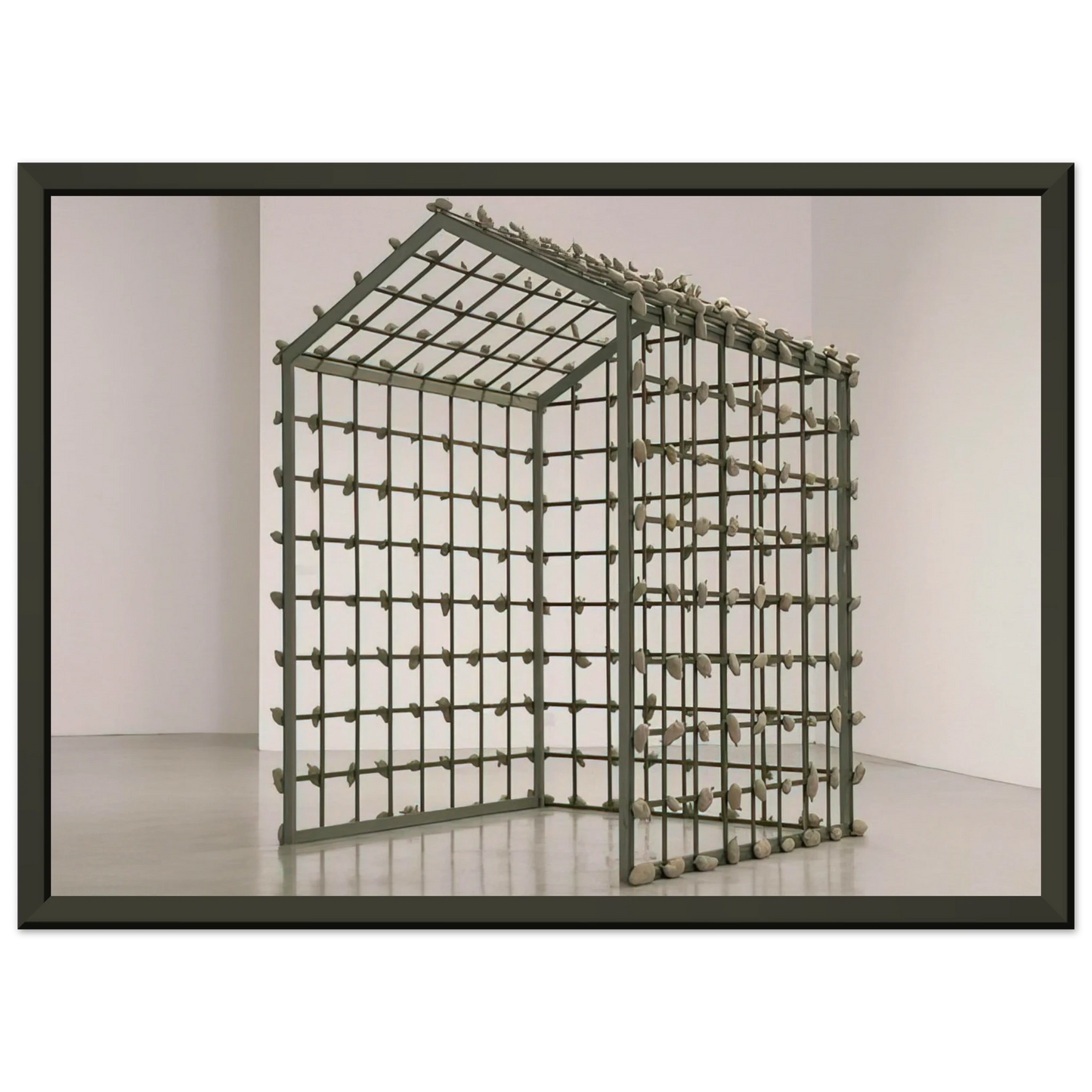 Sigmar Polke POTATO HOUSE KARTOFFELHAUS 1967 Framed Art Print - Aluminum Frame - 70x100 cm / 28x40 inches