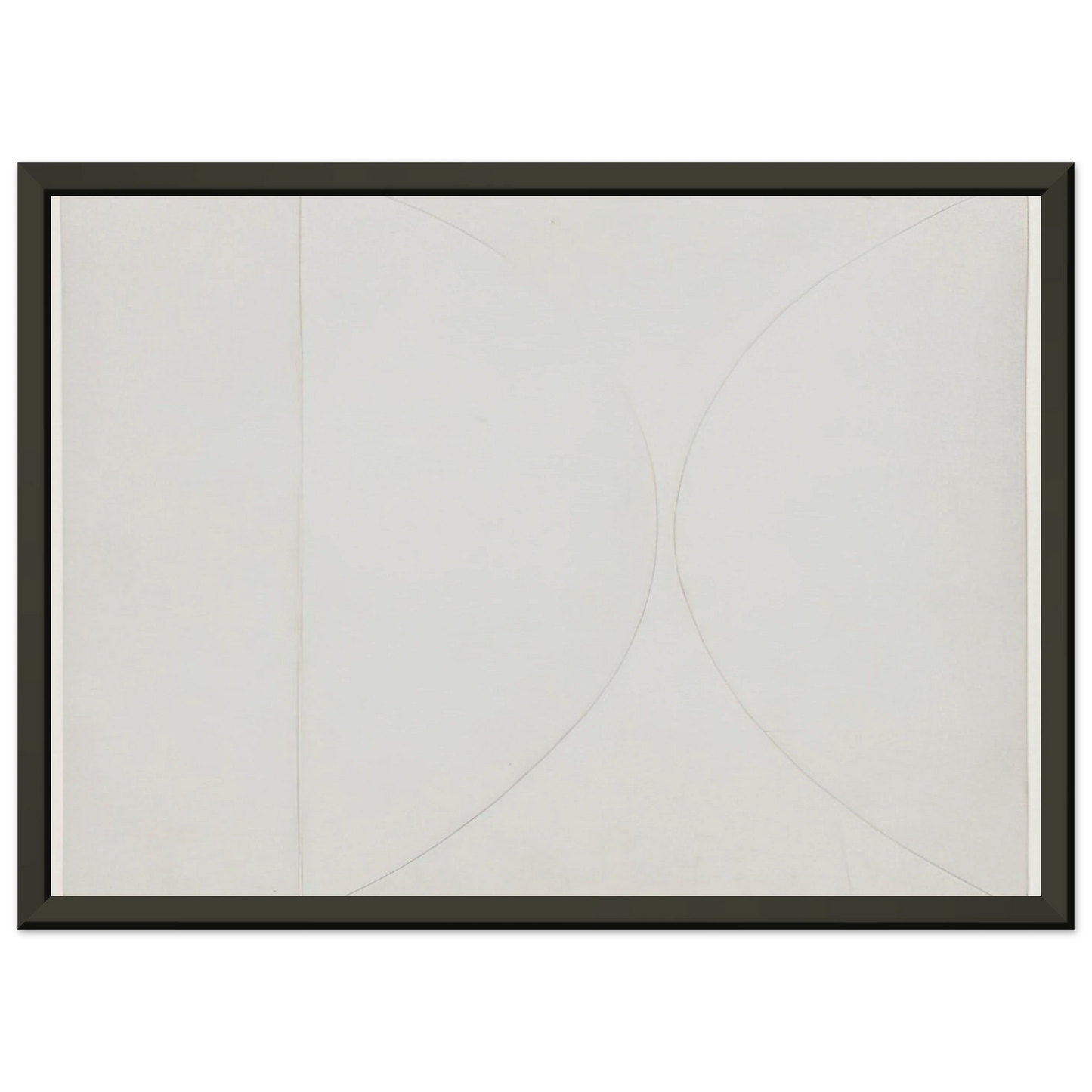 Ellsworth Kelly White on White Framed Art Print - Aluminum Frame - 60x80 cm / 24x32 inches