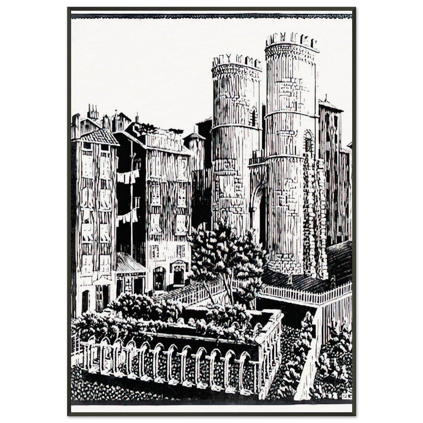 MC Escher  ESCHER 25 Framed Art Print  - Aluminum Frame - 21x29.7 cm / 8x12"