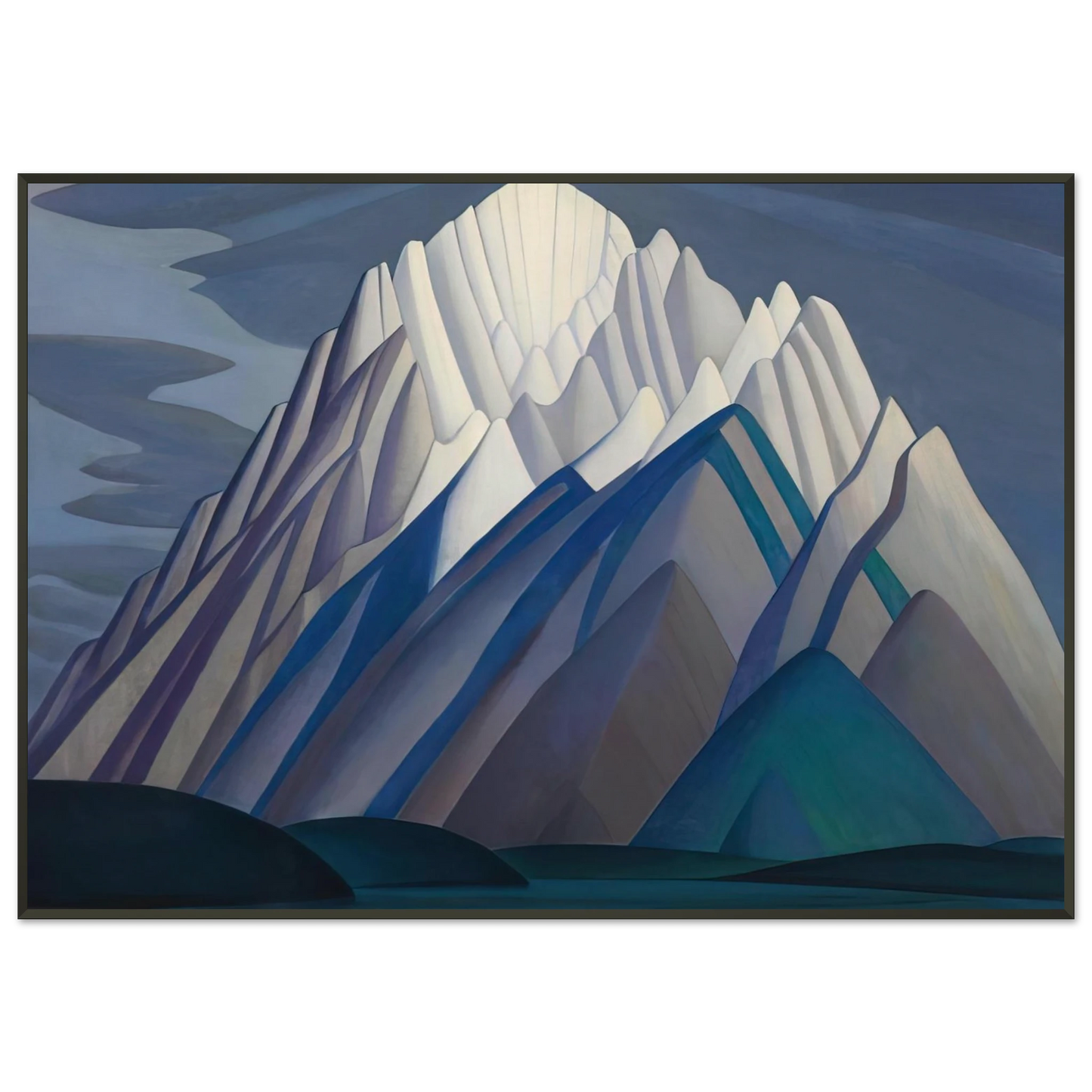 Lawren Harris Mountain Forms 1926 Framed Art Print - Aluminum Frame - 21x29.7 cm / 8x12"
