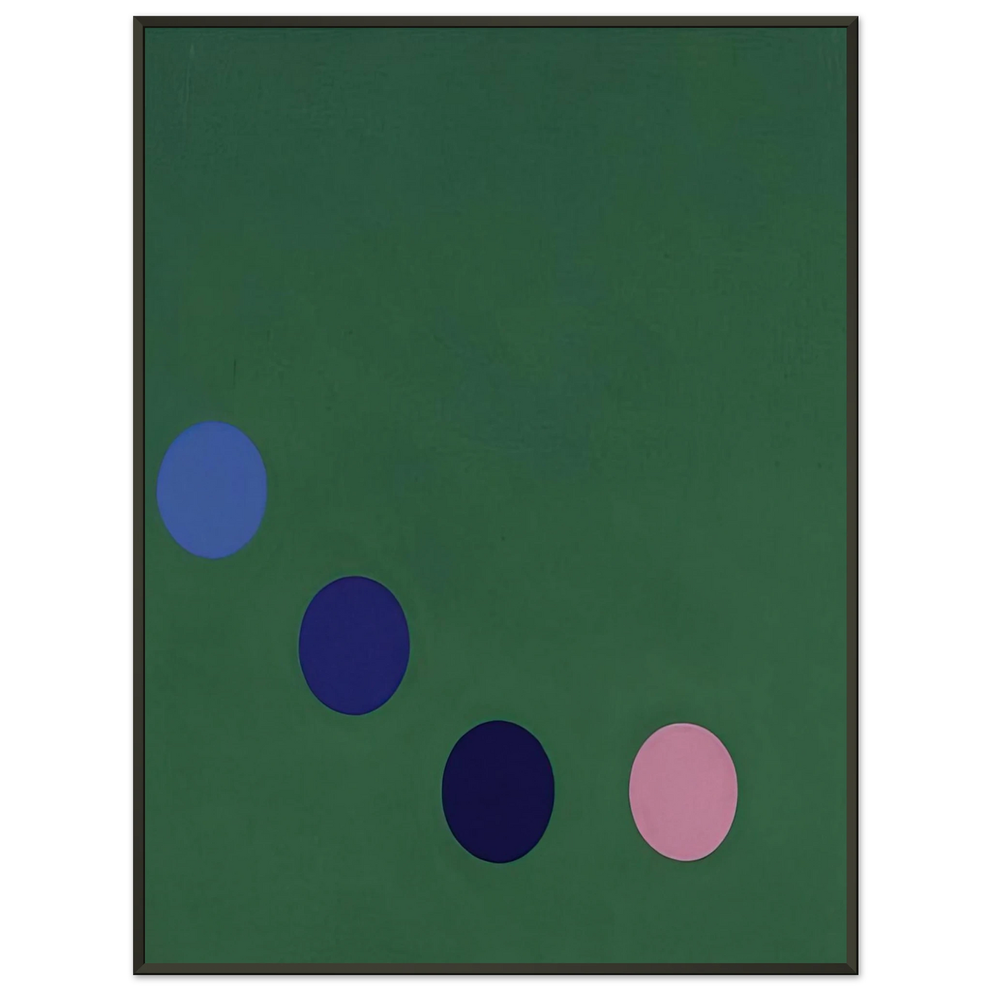 Thomas Downing Green Square Op Art Framed Art Print - Aluminum Frame - 40x50 cm / 16x20 inches