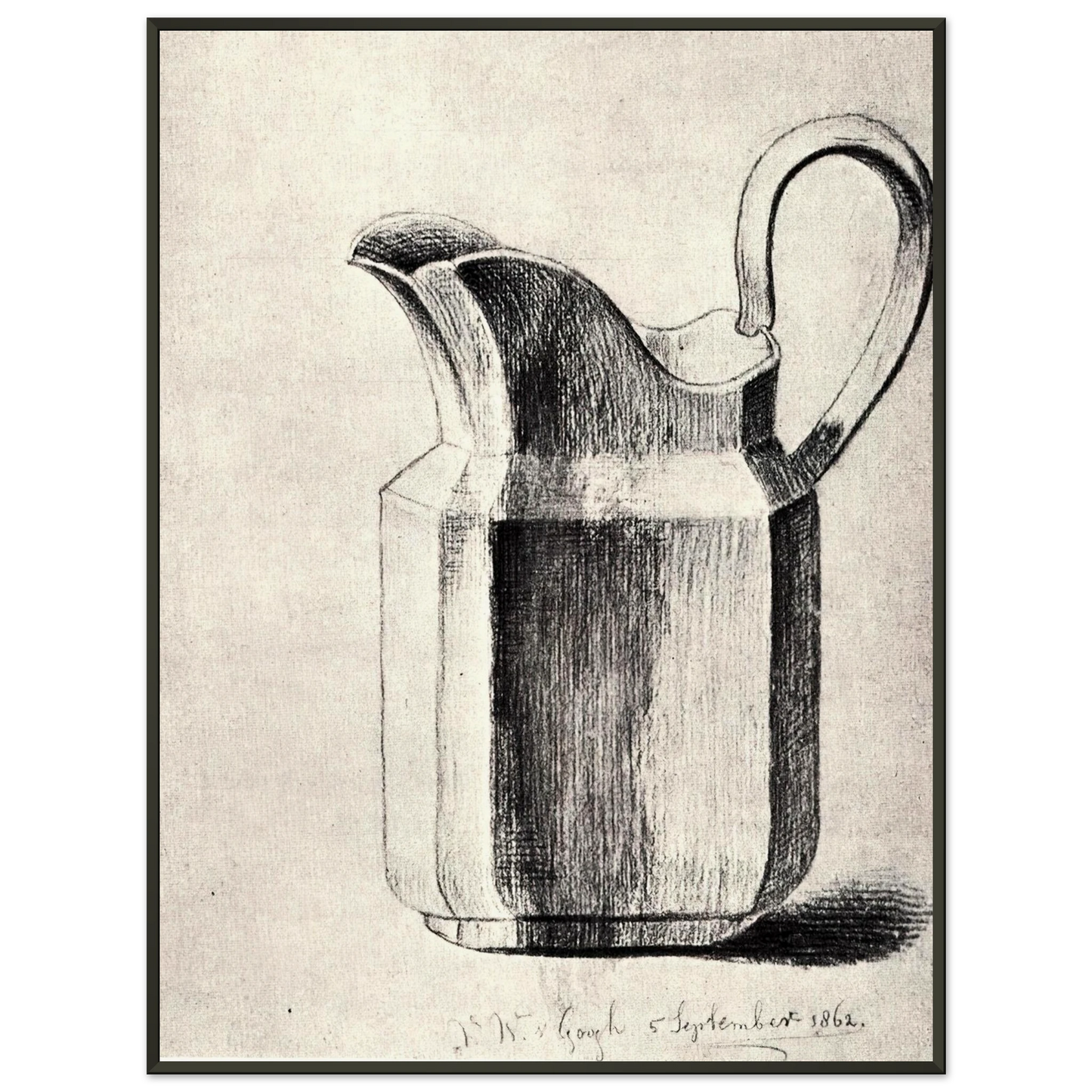 Vincent van Gogh  Milk Jug Framed Art Print  - Aluminum Frame - 40x50 cm / 16x20 inches