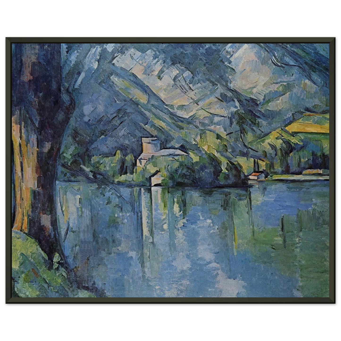 Paul Cezanne The Lac dAnnecy Framed Art Print - Aluminum Frame - 60x80 cm / 24x32 inches