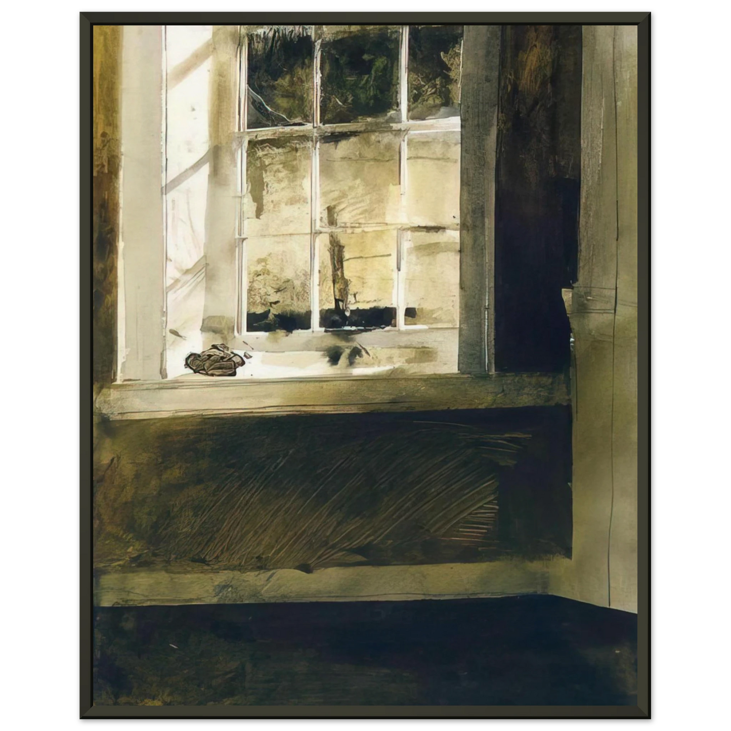 Andrew Wyeth GROUNDHOG DAY 4 Framed Art Print - Aluminum Frame - 40x50 cm / 16x20 inches