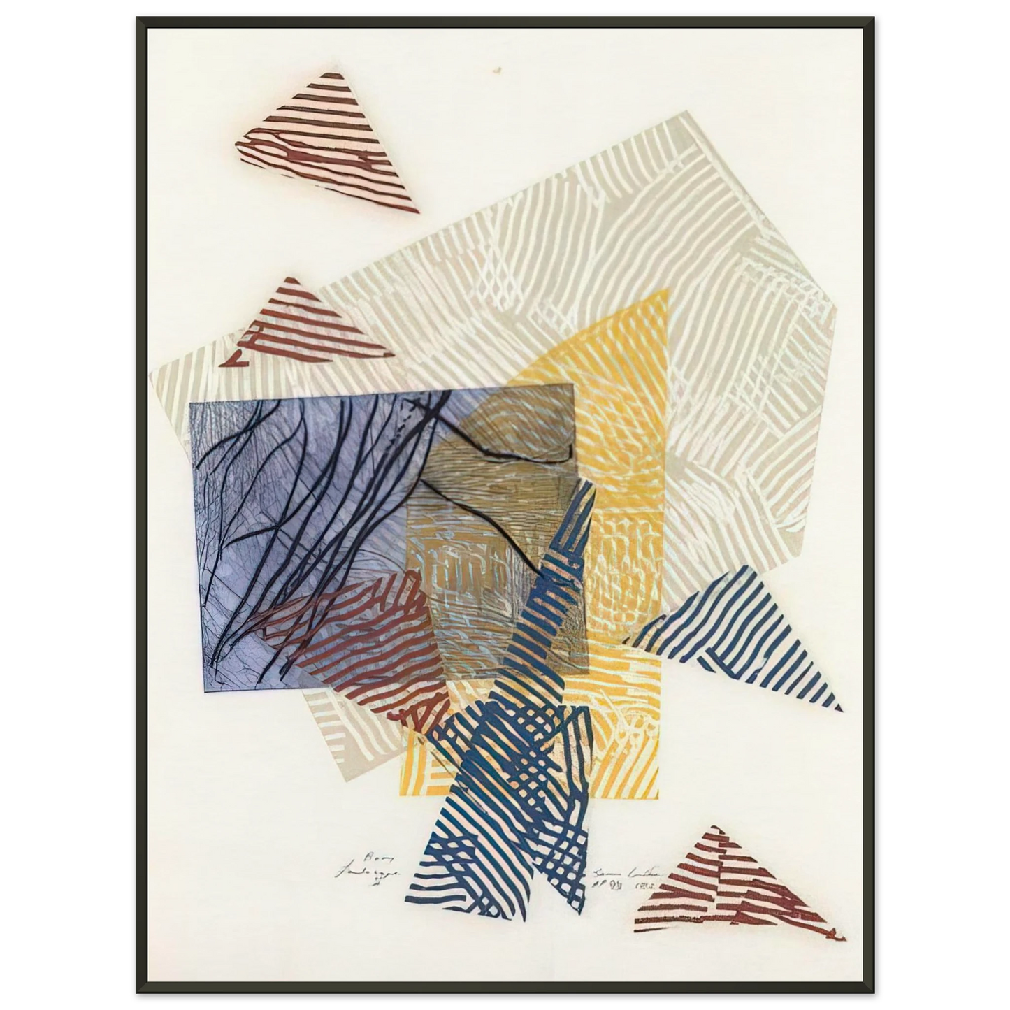 Sam Gilliam Buoy Landscape II Framed Art Print - Aluminum Frame - 60x80 cm / 24x32 inches
