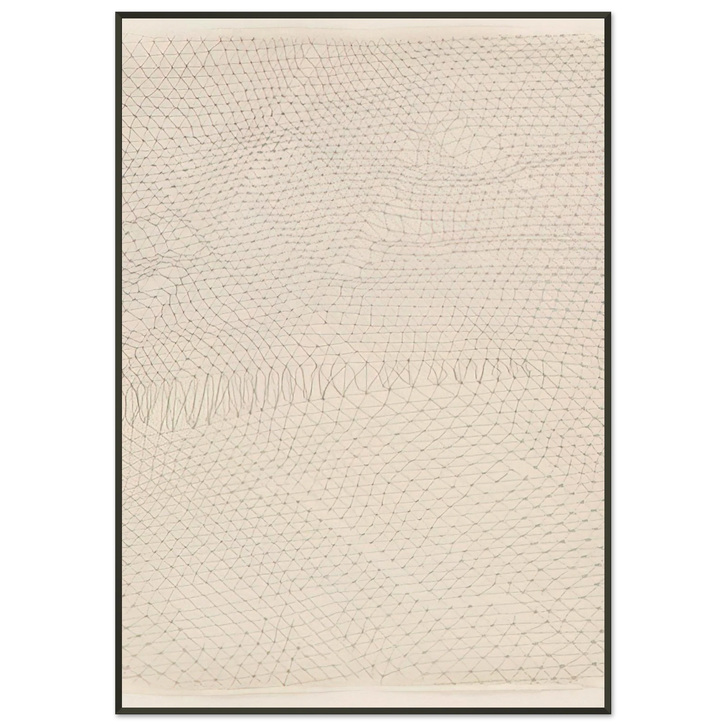 Gego Untitled 1970 Framed Art Print - Aluminum Frame - 21x29.7 cm / 8x12"