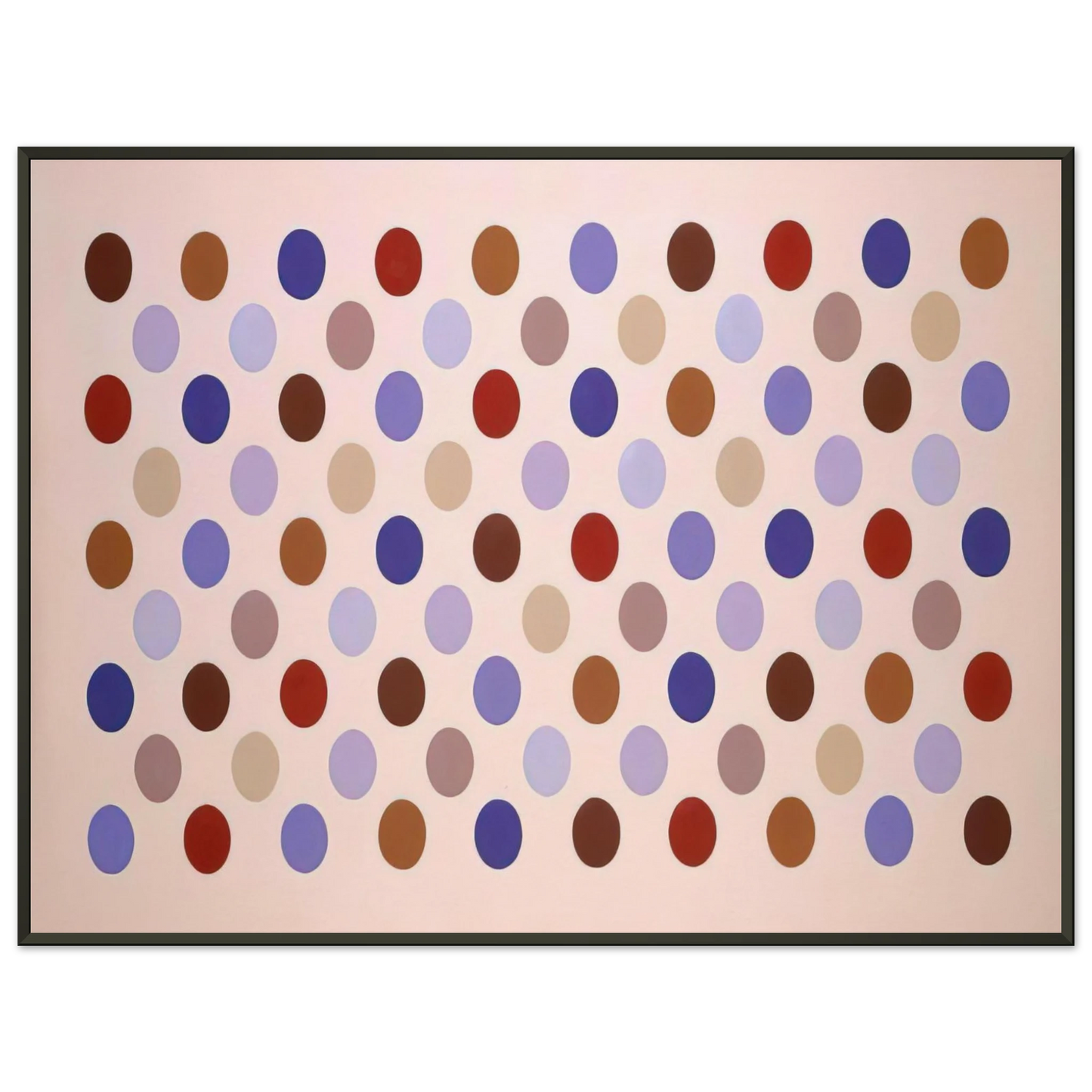 Thomas Downing Grid 8 1969 Framed Art Print - Aluminum Frame - 70x100 cm / 28x40 inches