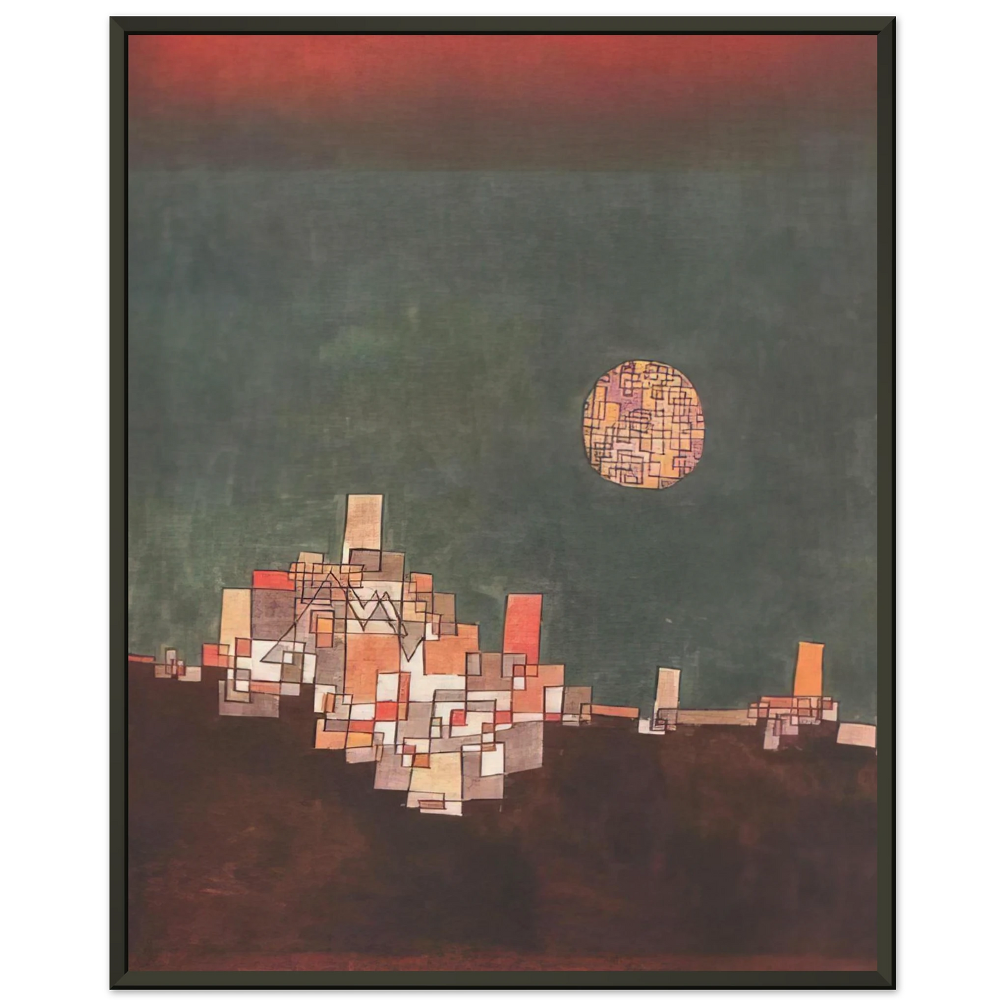 Paul Klee CHOSEN SITE 1940 Framed Art Print - Aluminum Frame - 60x80 cm / 24x32 inches