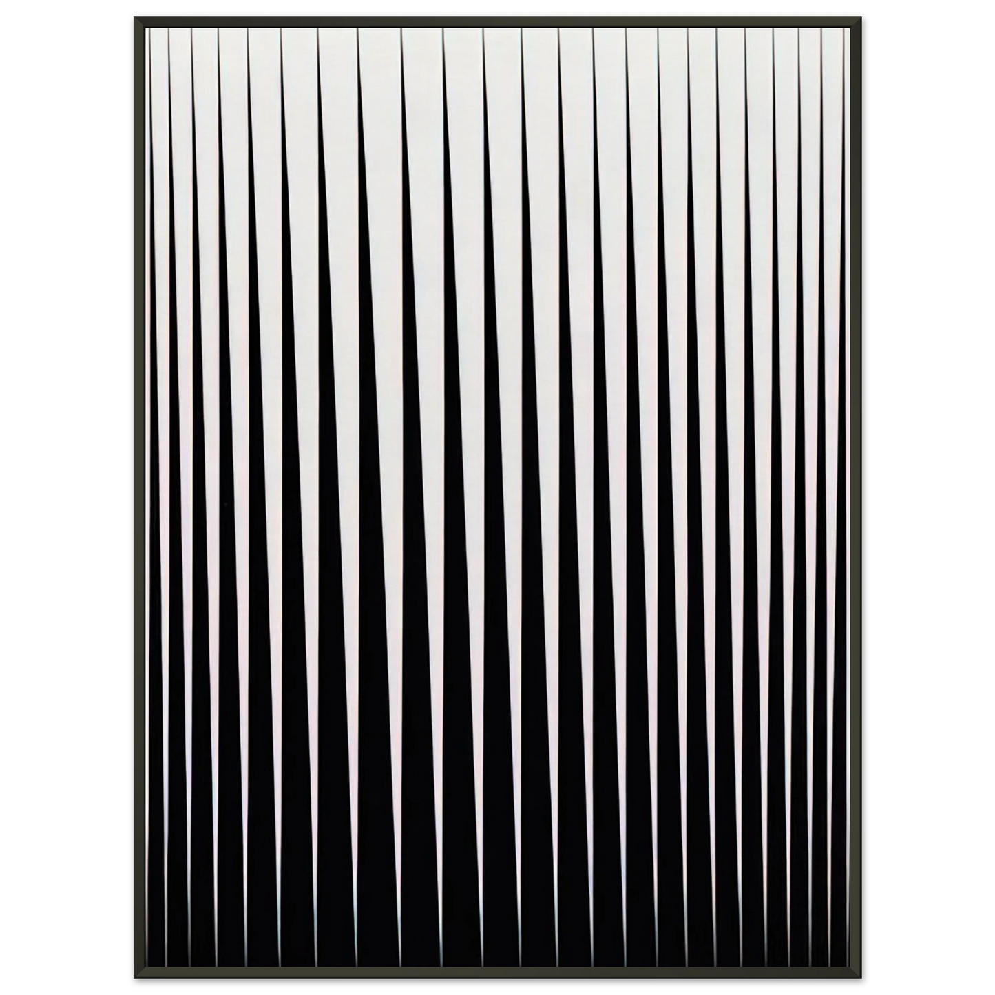 Bridget Riley BREATHE 1966 Framed Art Print - Aluminum Frame - 70x100 cm / 28x40 inches