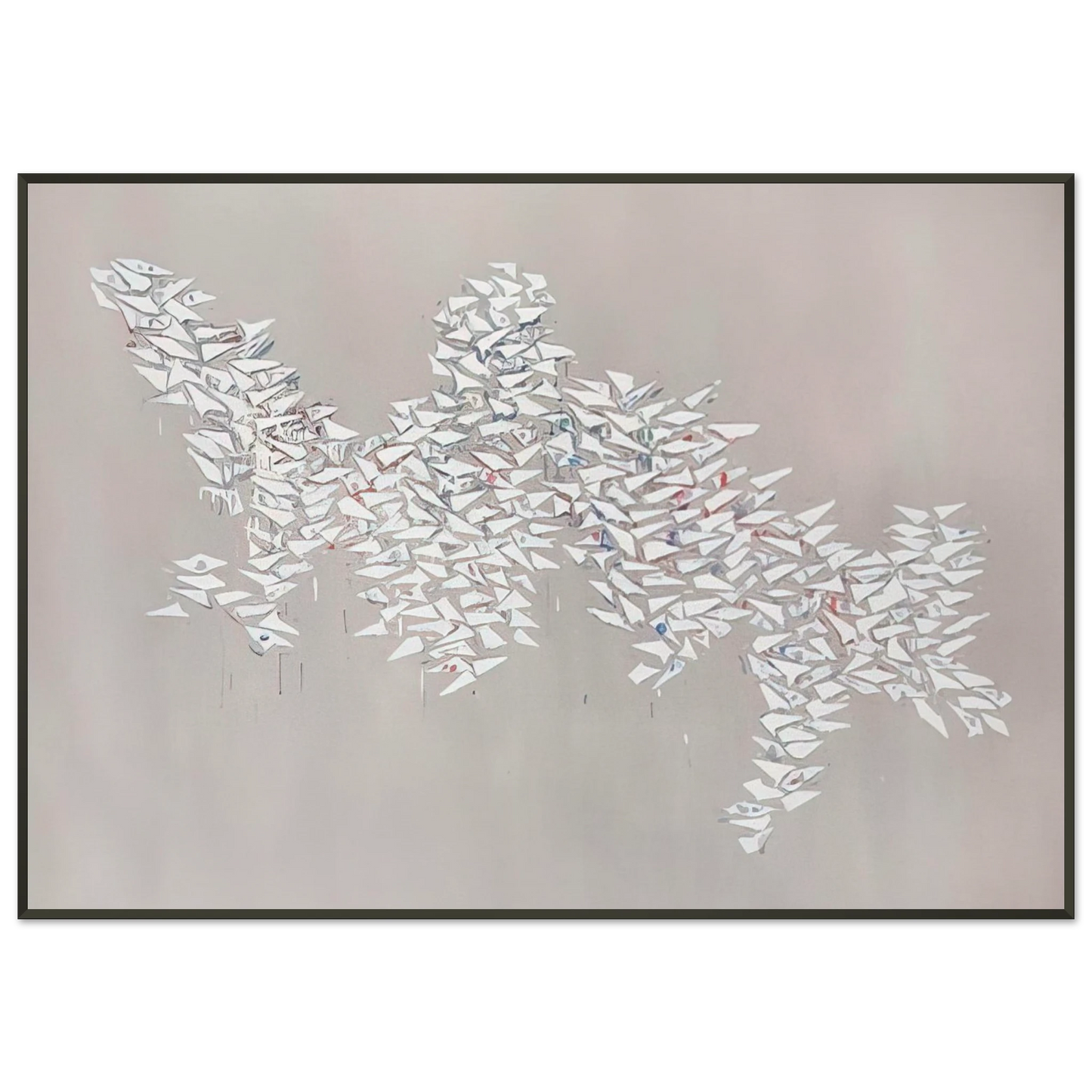 Robert Goodnough Motion II 1981 Framed Art Print - Aluminum Frame - 21x29.7 cm / 8x12"