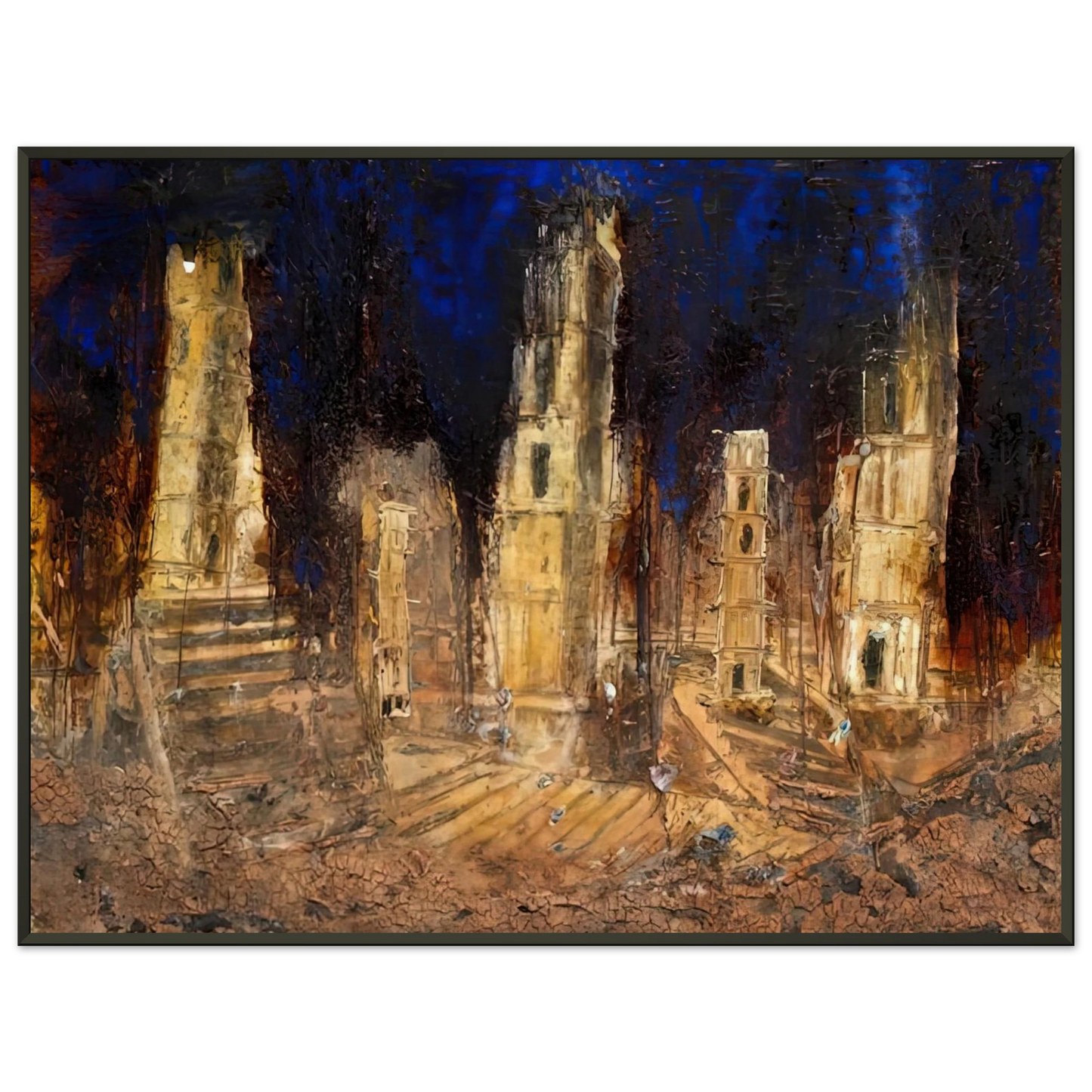 Anselm Kiefer WALHALLA 2016 Framed Art Print - Aluminum Frame - 40x50 cm / 16x20 inches