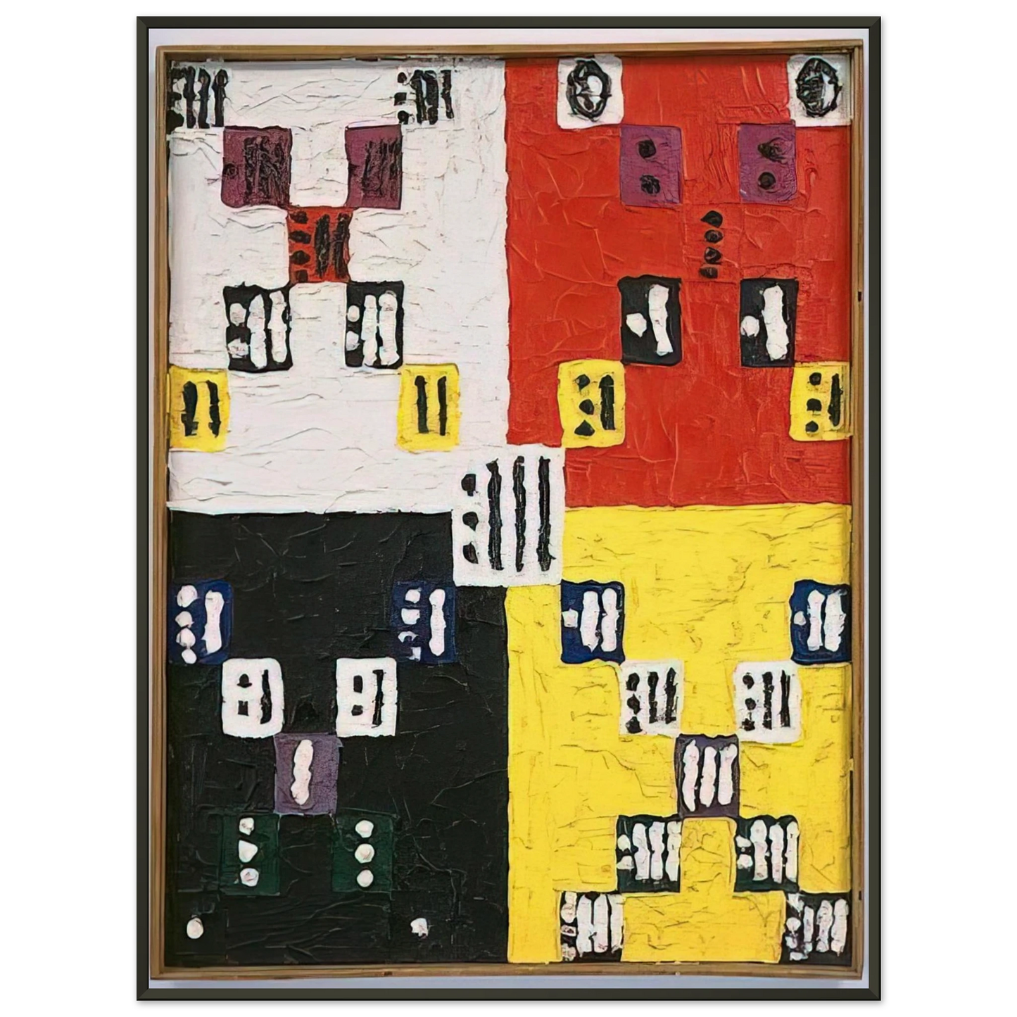 Alfred Jensen The Apex is Nothing 1960 Framed Art Print - Aluminum Frame - 60x80 cm / 24x32 inches