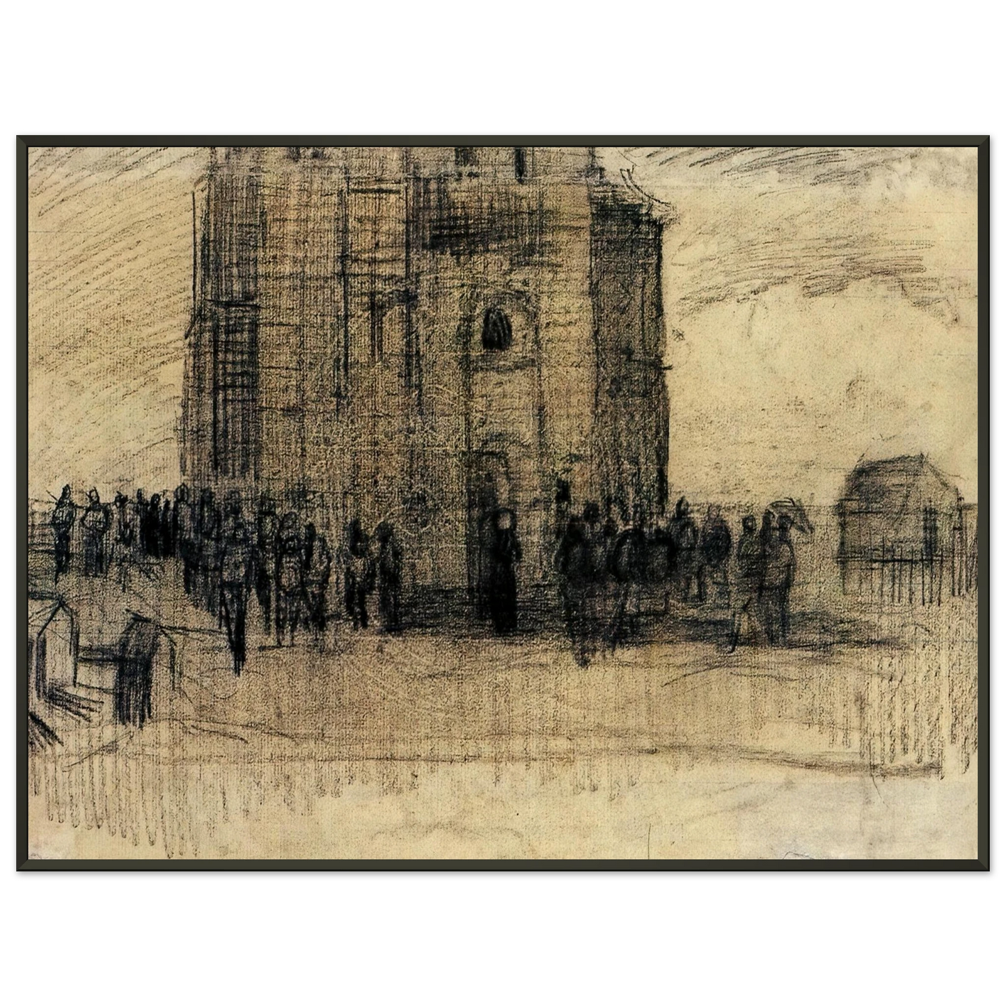 Vincent van Gogh  Sale of Building Scrap Framed Art Print  - Aluminum Frame - 70x100 cm / 28x40 inches