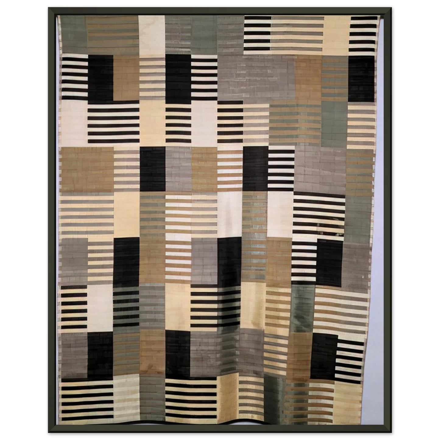 Anni Albers WALL HANGING 1926 Framed Art Print - Aluminum Frame - 40x50 cm / 16x20 inches