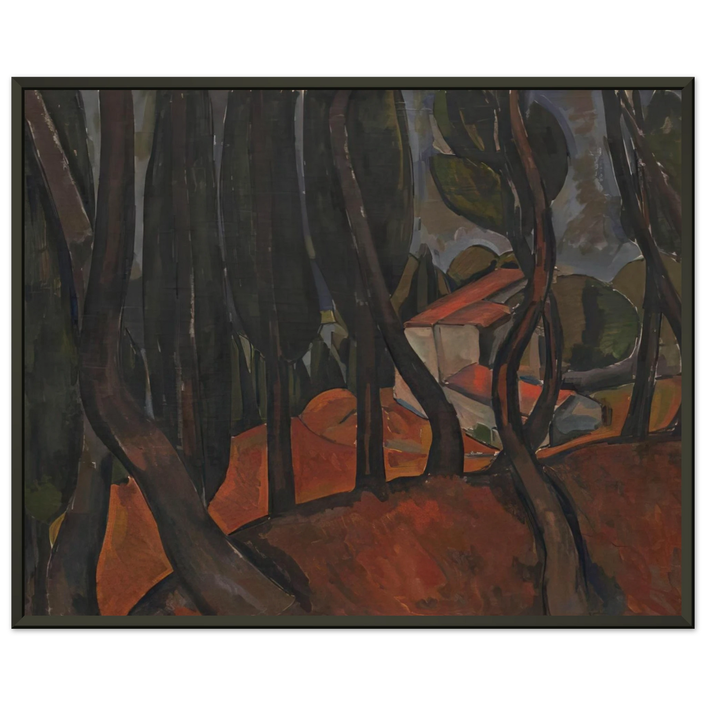 Andre Derain FOREST AT MARTIGUES Framed Art Print - Aluminum Frame - 70x100 cm / 28x40 inches