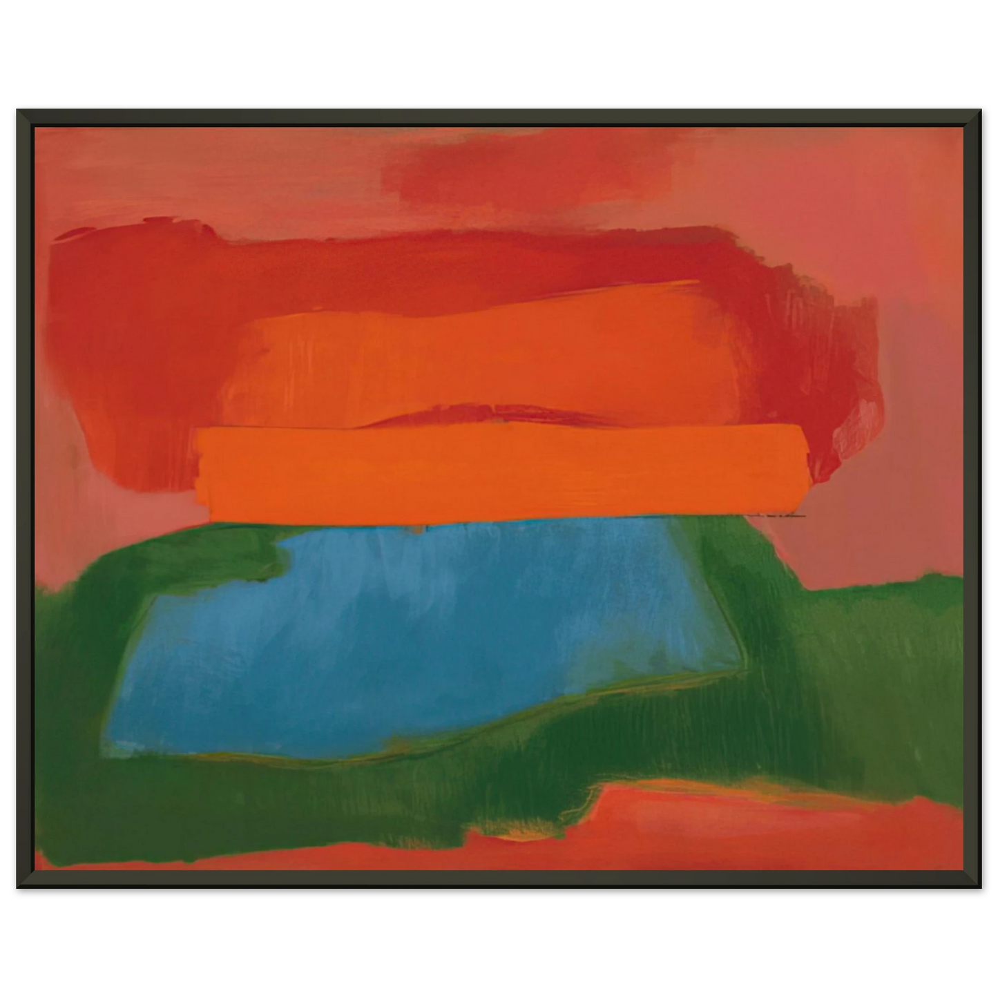 Esteban Vicente NUMBER 2 1967 Framed Art Print - Aluminum Frame - 60x80 cm / 24x32 inches