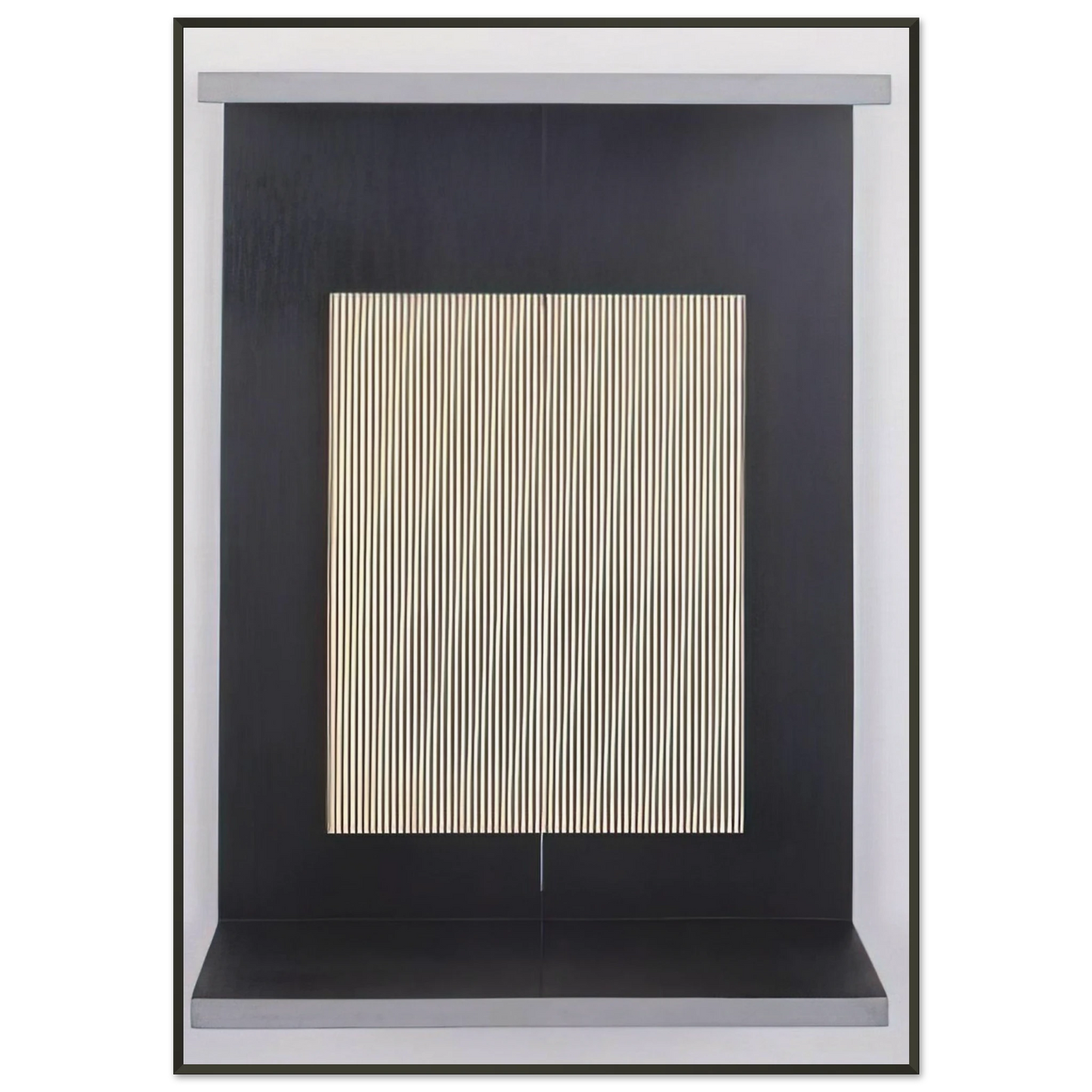Jesus Rafael Soto LIGHT TRAP 1965 Framed Art Print - Aluminum Frame - 21x29.7 cm / 8x12"
