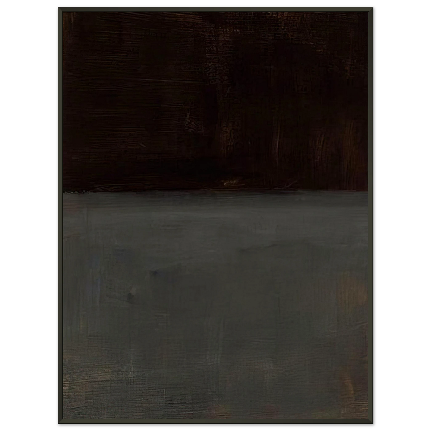 Mark Rothko Untitled brown and gray 1969 Framed Art Print - Aluminum Frame - 60x80 cm / 24x32 inches