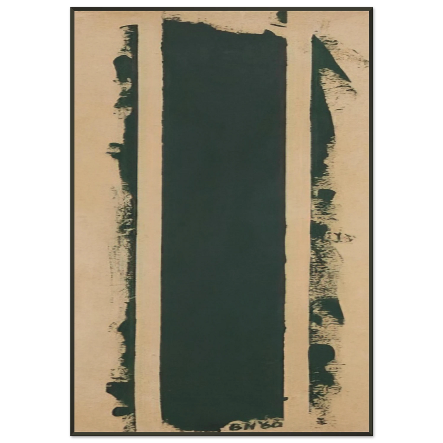 Barnett Newman Treble Framed Art Print - Aluminum Frame - 21x29.7 cm / 8x12"