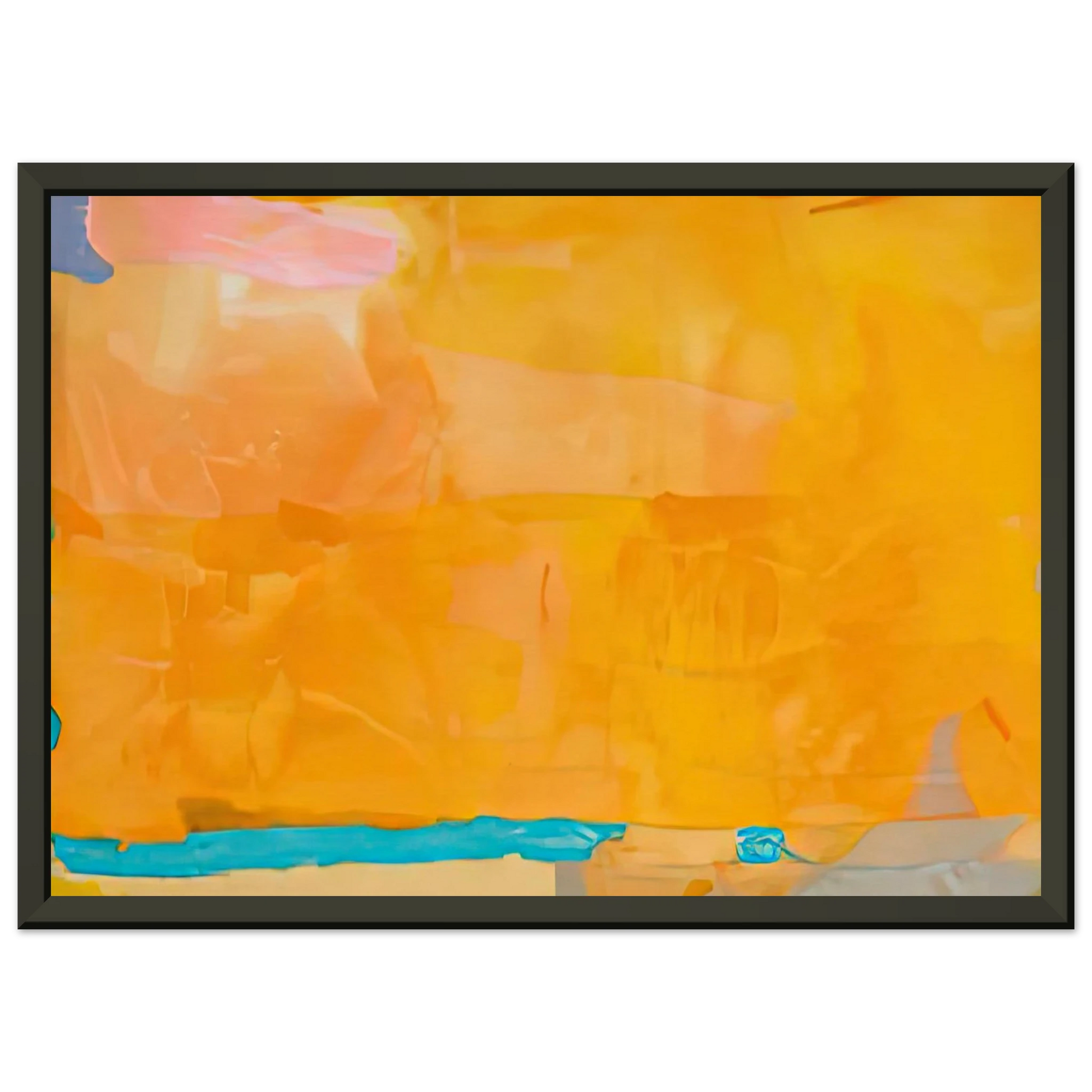 Helen Frankenthaler  Royal Fireworks 1975 Framed Art Print  - Aluminum Frame - 40x50 cm / 16x20 inches