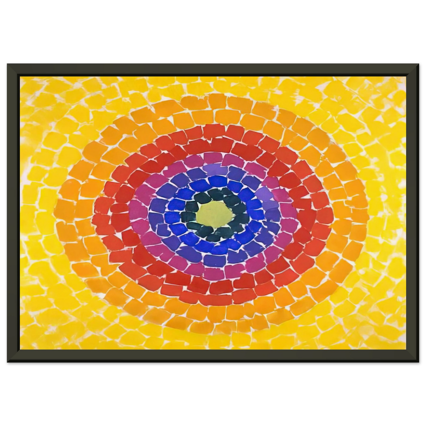 Alma Woodsey Thomas RESSURECTION 1966 Framed Art Print - Aluminum Frame - 70x100 cm / 28x40 inches