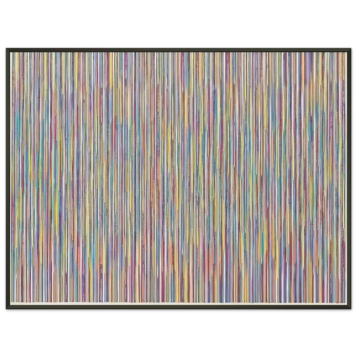 Gene Davis  Monets Garden  1980 Framed Art Print  - Aluminum Frame - 70x100 cm / 28x40 inches