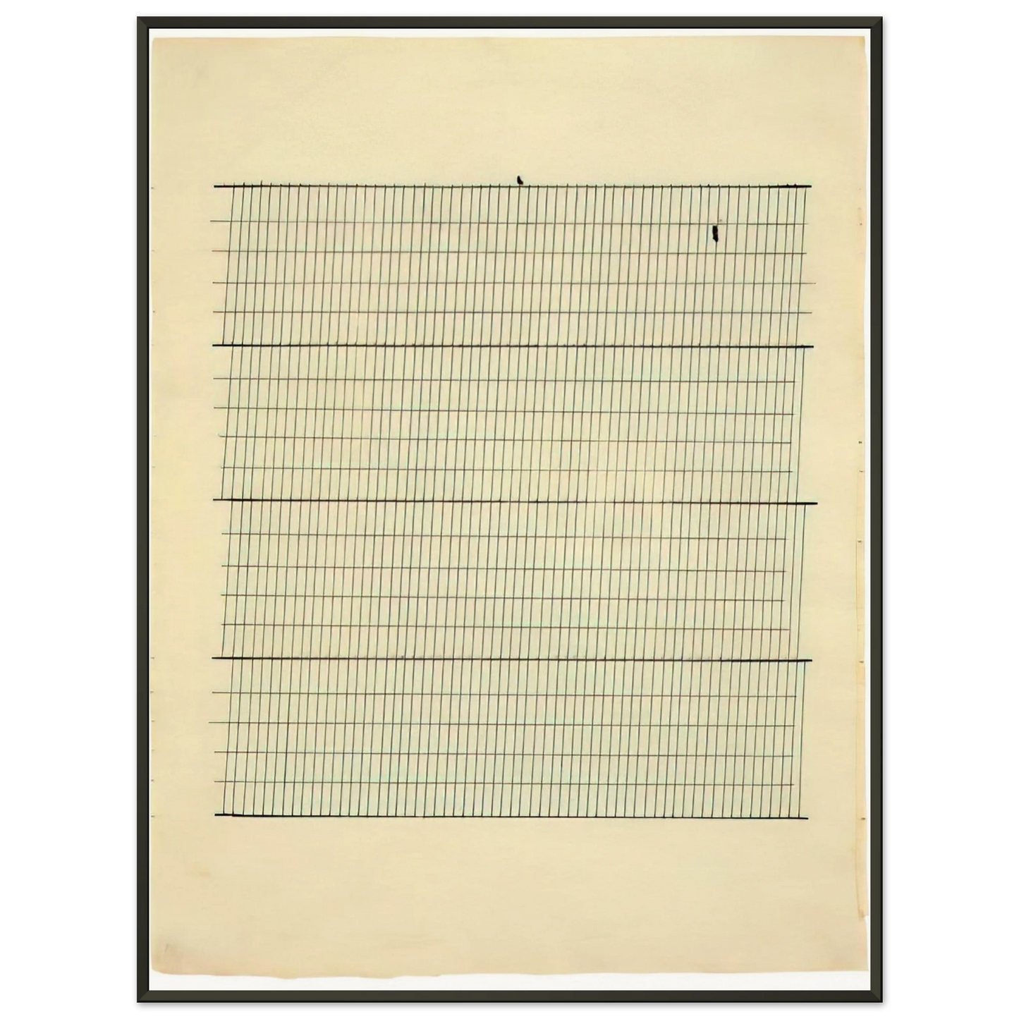 Agnes Martin Aspiration Framed Art Print - Aluminum Frame - 70x100 cm / 28x40 inches