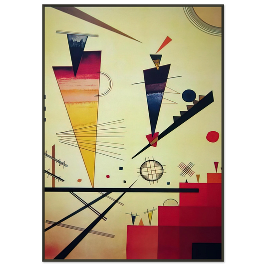 Wassily Kandinsky  MERRY STRUCTURE 1926 Framed Art Print  - Aluminum Frame - 21x29.7 cm / 8x12"