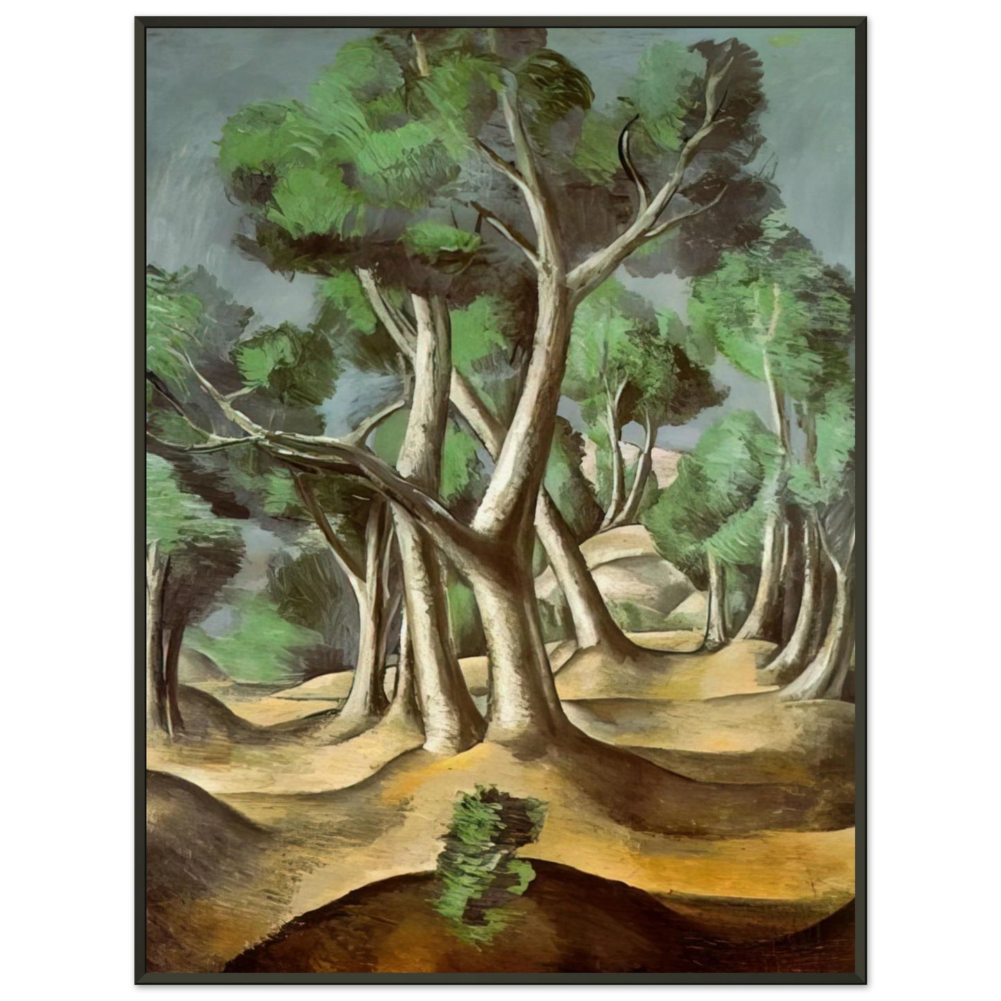 Andre Derain THE GROVE 1912 Framed Art Print - Aluminum Frame - 70x100 cm / 28x40 inches