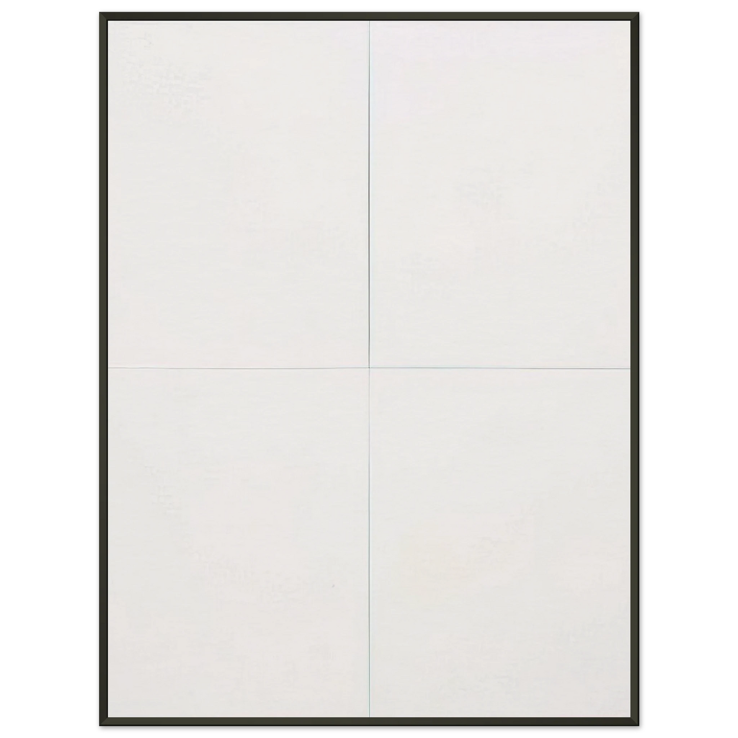 Robert Rauschenberg WHITE PAINTING FOUR PANEL 1951 Framed Art Print - Aluminum Frame - 40x50 cm / 16x20 inches