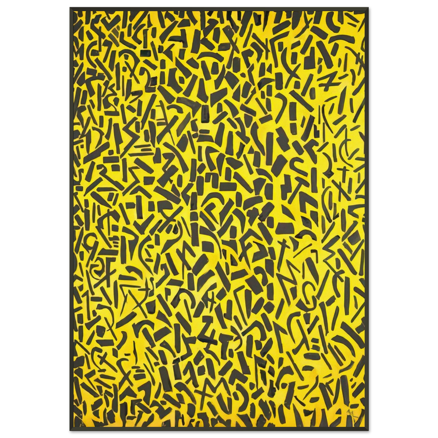 Alma Woodsey Thomas ORIENTAL GARDEN CONCERTO 1976 Framed Art Print - Aluminum Frame - 21x29.7 cm / 8x12"