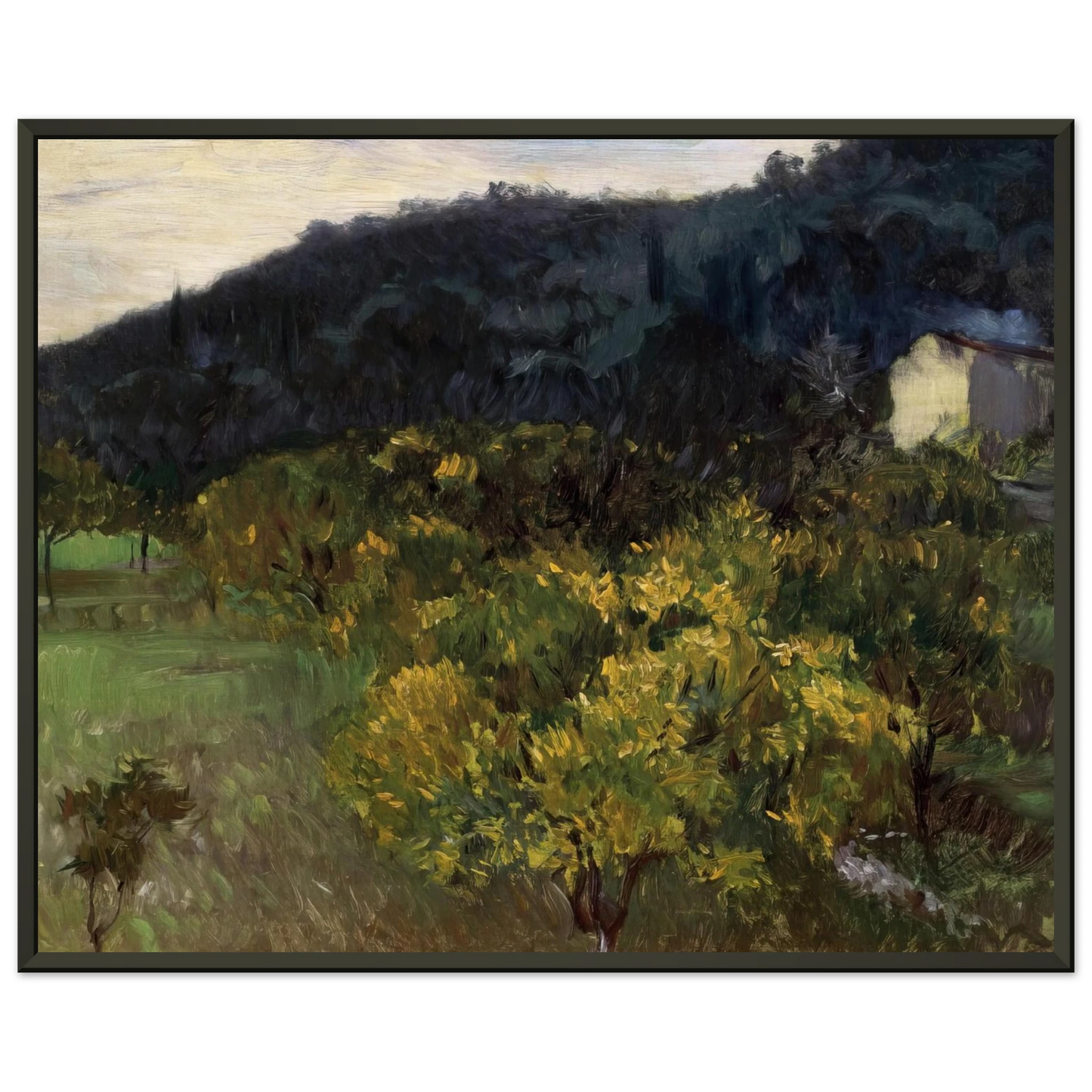 John Singer Sargent Landscape near Grasse Framed Art Print - Aluminum Frame - 40x50 cm / 16x20 inches